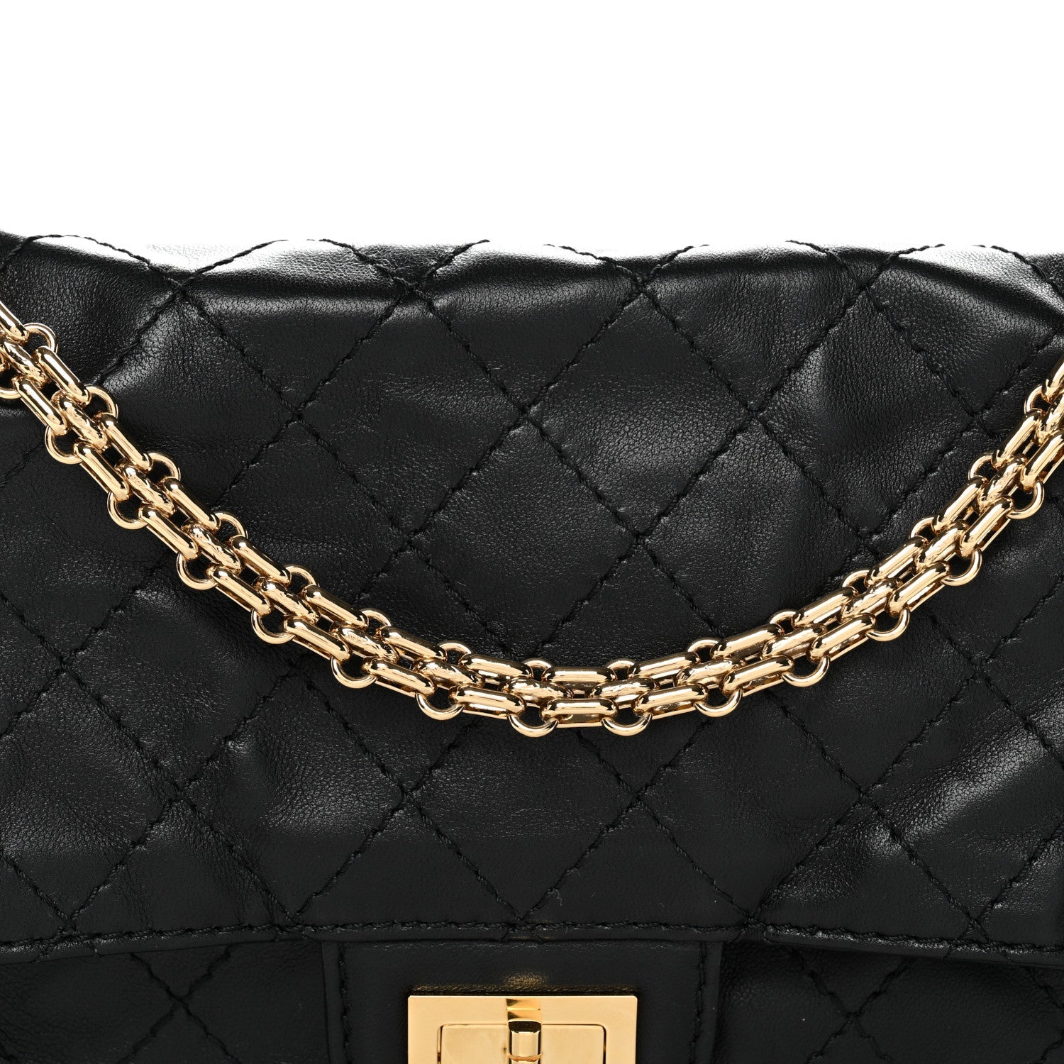 Chanel Lambskin Quilted Crush 2.55 Reissue 225 Flap Black