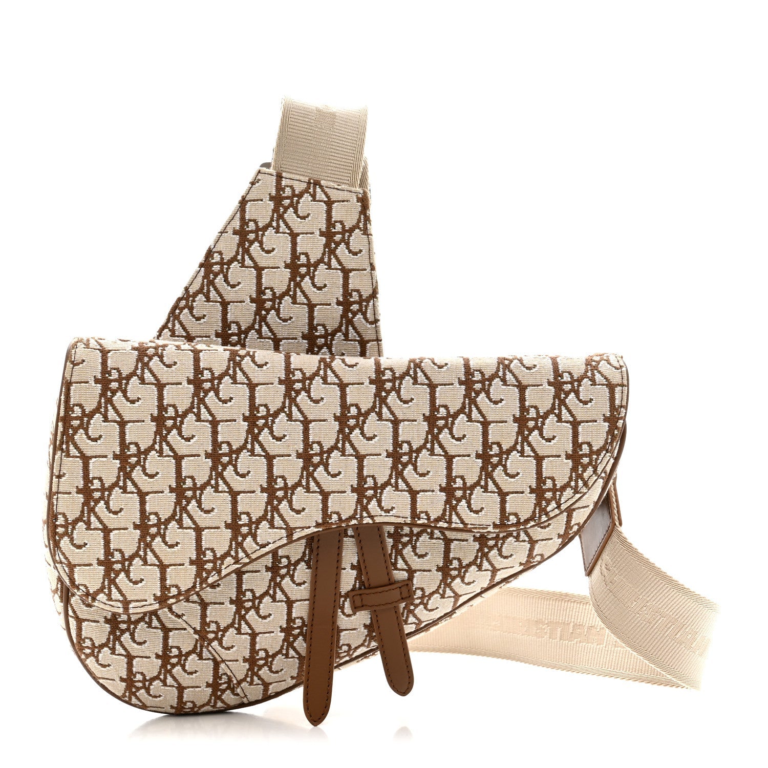 Christian Dior X CACTUS JACK Oblique Saddle Bag Coffee