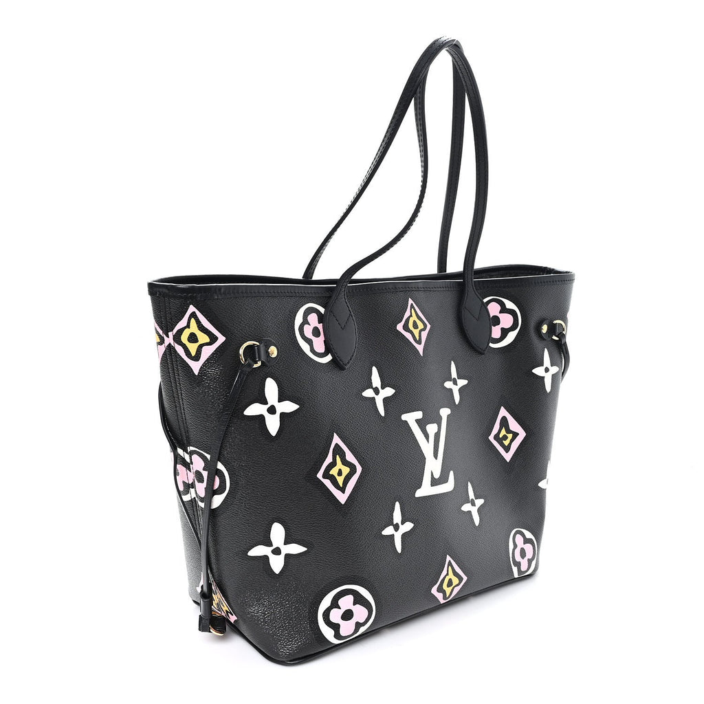 Louis Vuitton Monogram Giant Wild at Heart Neverfull MM Black