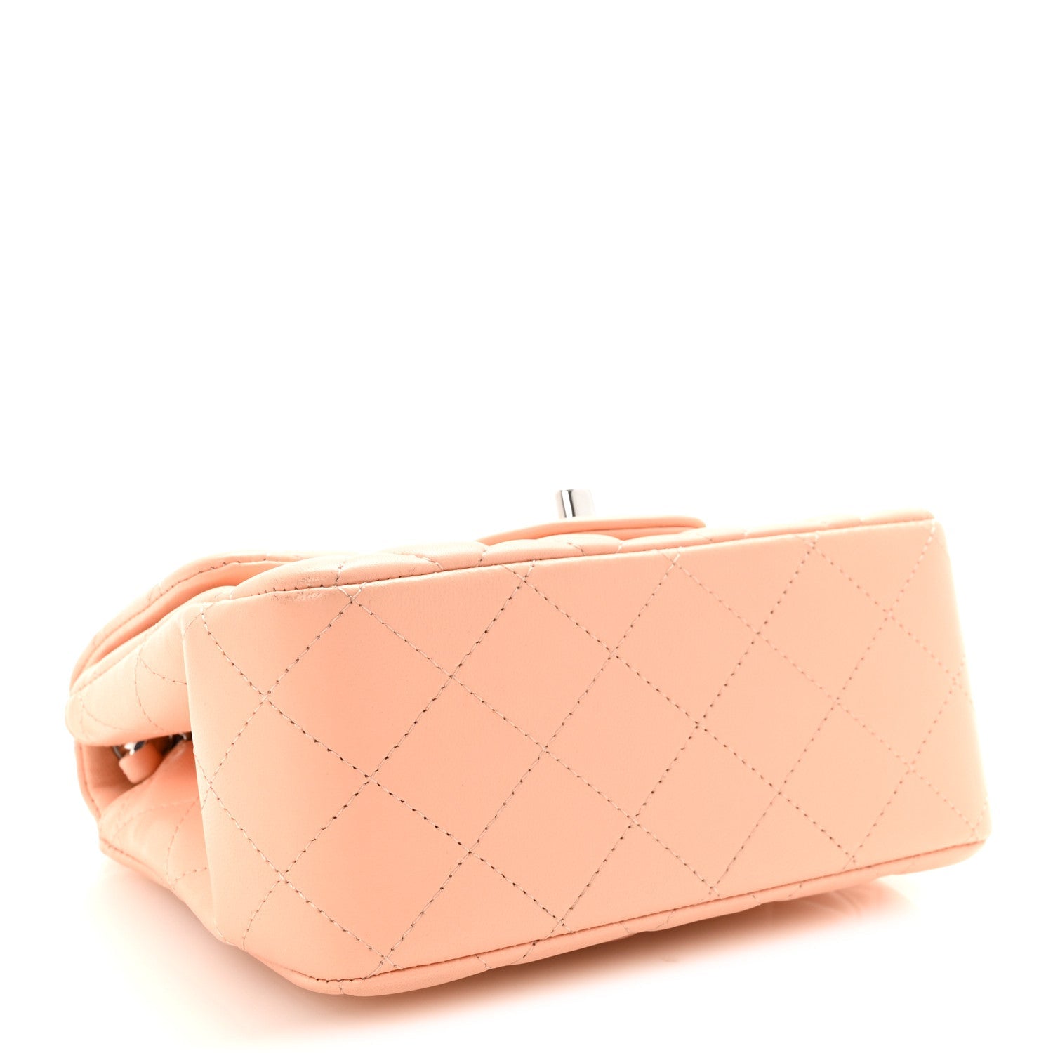 Chanel Lambskin Quilted Mini Square Flap Light Pink