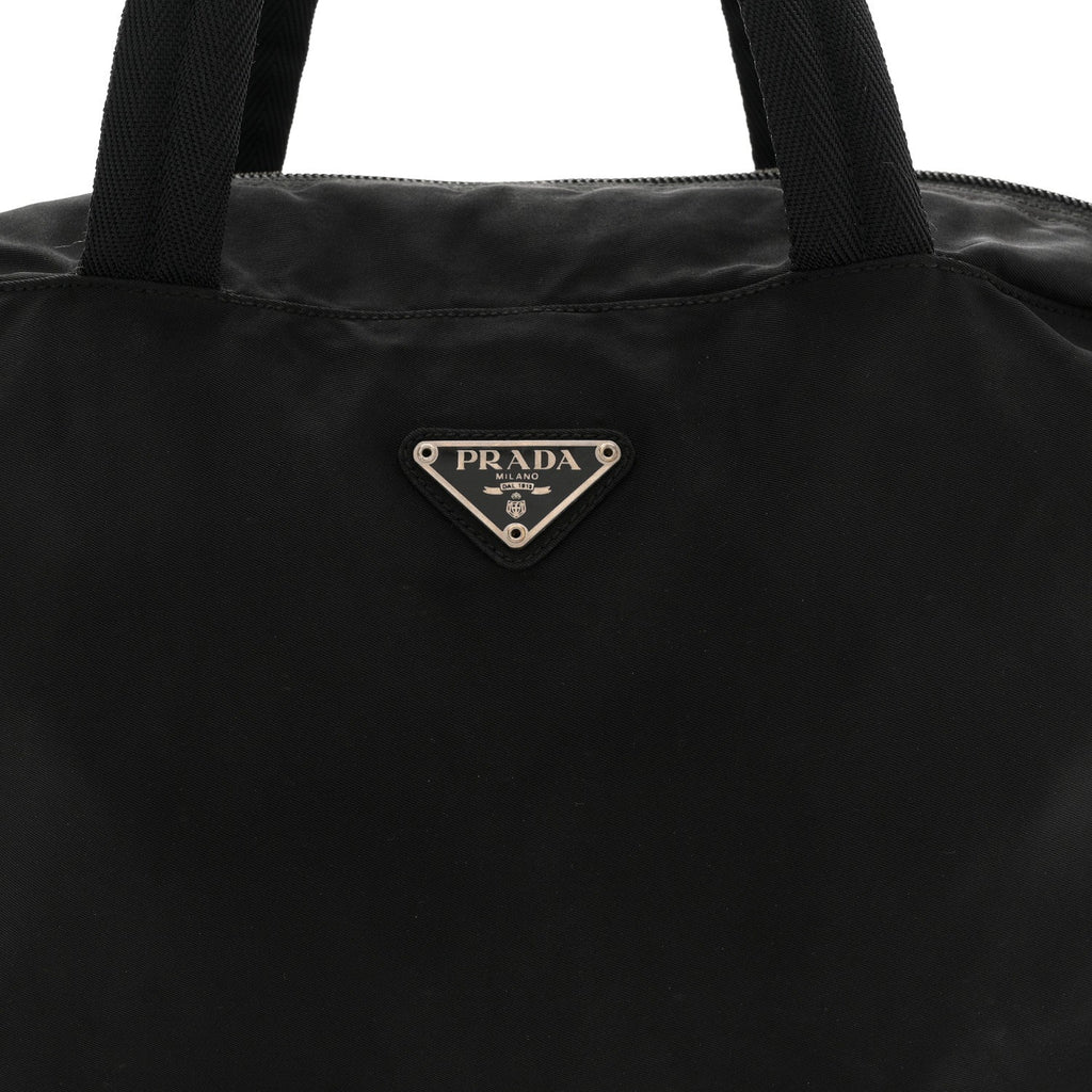 Prada Tessuto Nylon Shoulder Bag  Black