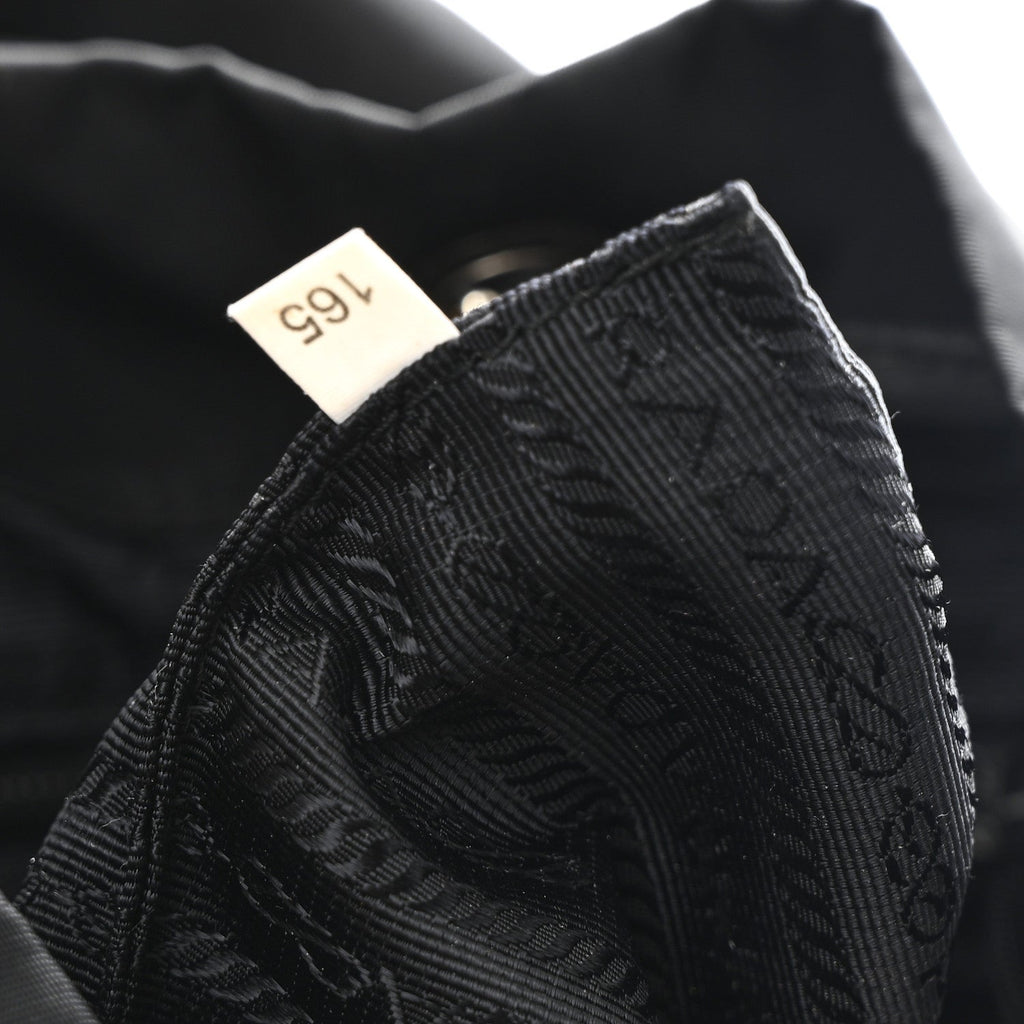 Prada Tessuto Nylon Saffiano Medium Backpack Black