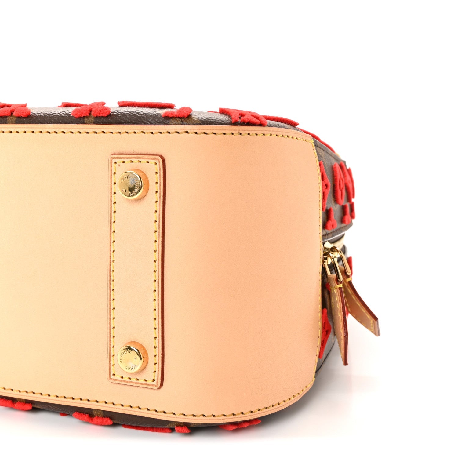 Louis Vuitton Monogram Tuffetage Deauville Cube Red