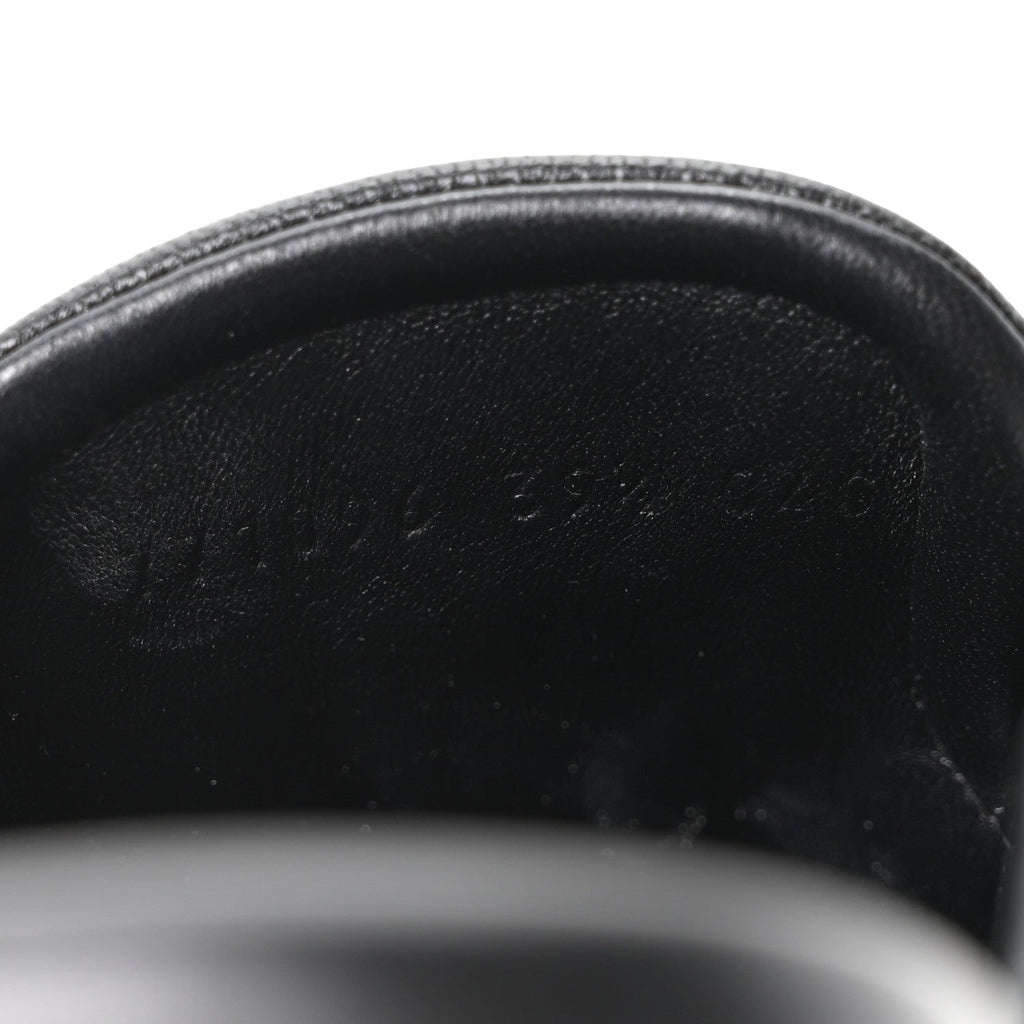 Gucci Goatskin Auroville Horsebit Mules 39.5 Black