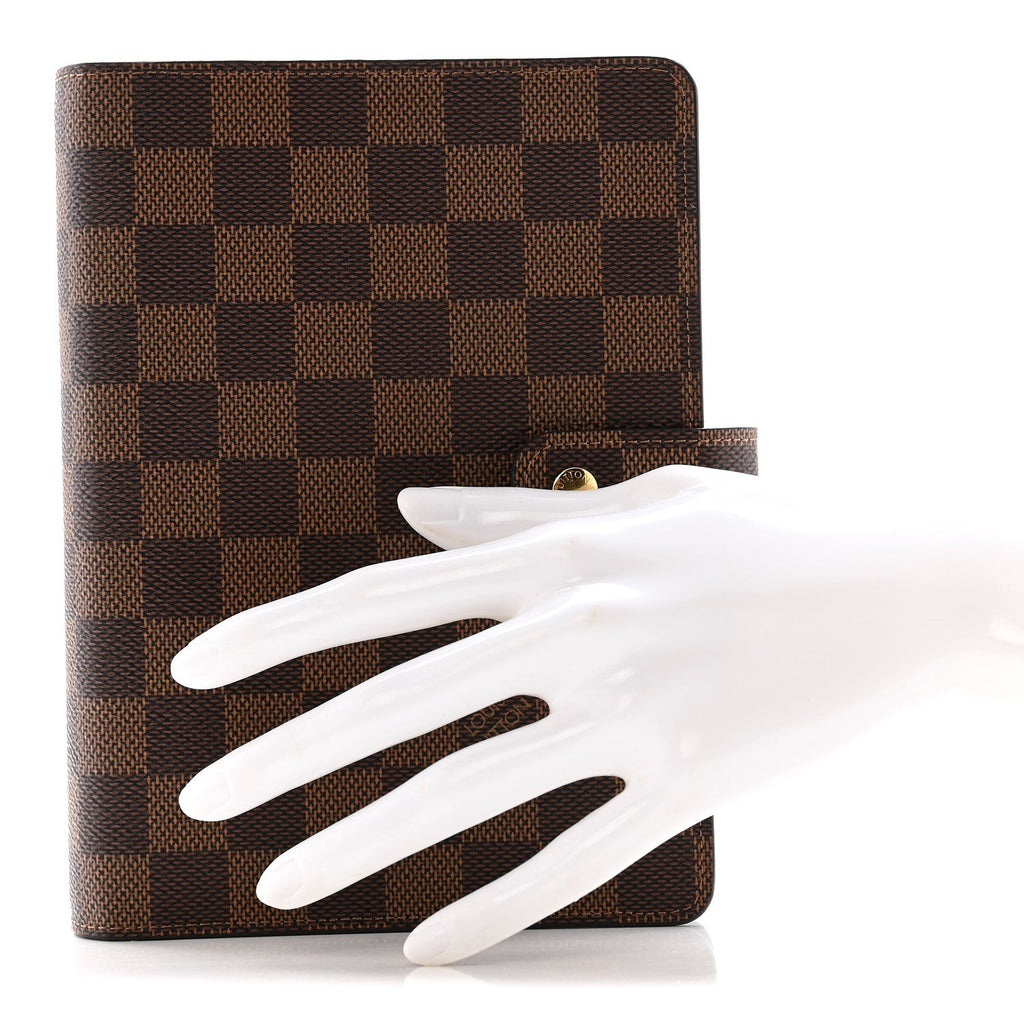Louis Vuitton Damier Ebene Medium Ring Agenda Cover