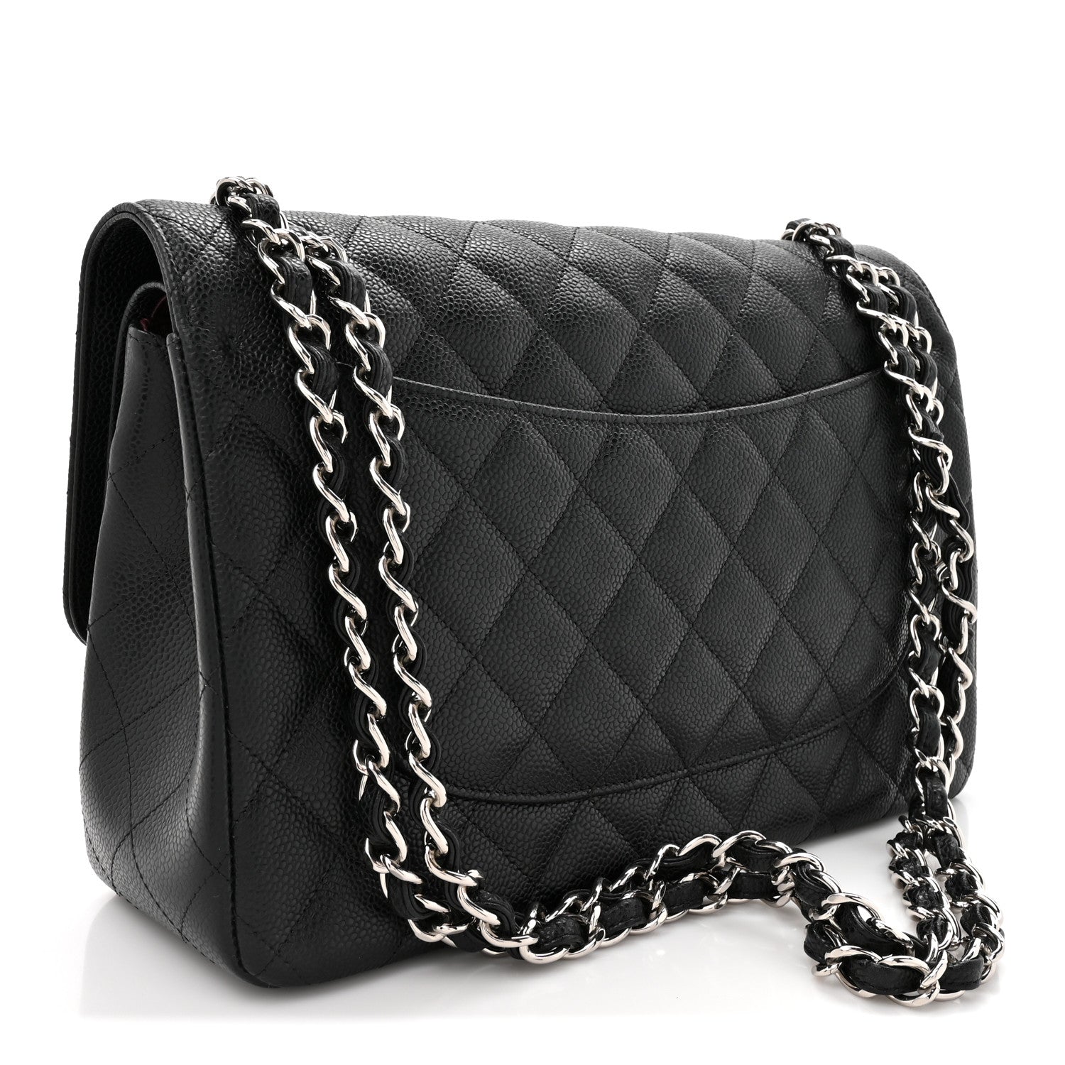 Chanel Caviar Quilted Jumbo Double Flap Black