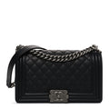 Chanel Caviar Quilted Medium Boy Flap Black