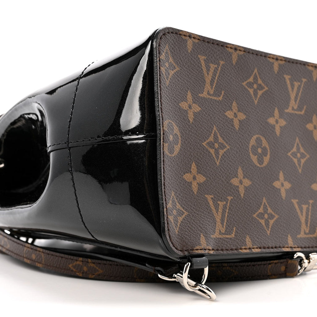 Louis Vuitton Patent Monogram Hot Springs Backpack Black