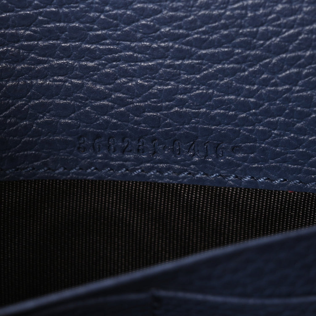 Gucci Dollar Calfskin Mini Swing Wallet Bag Purple