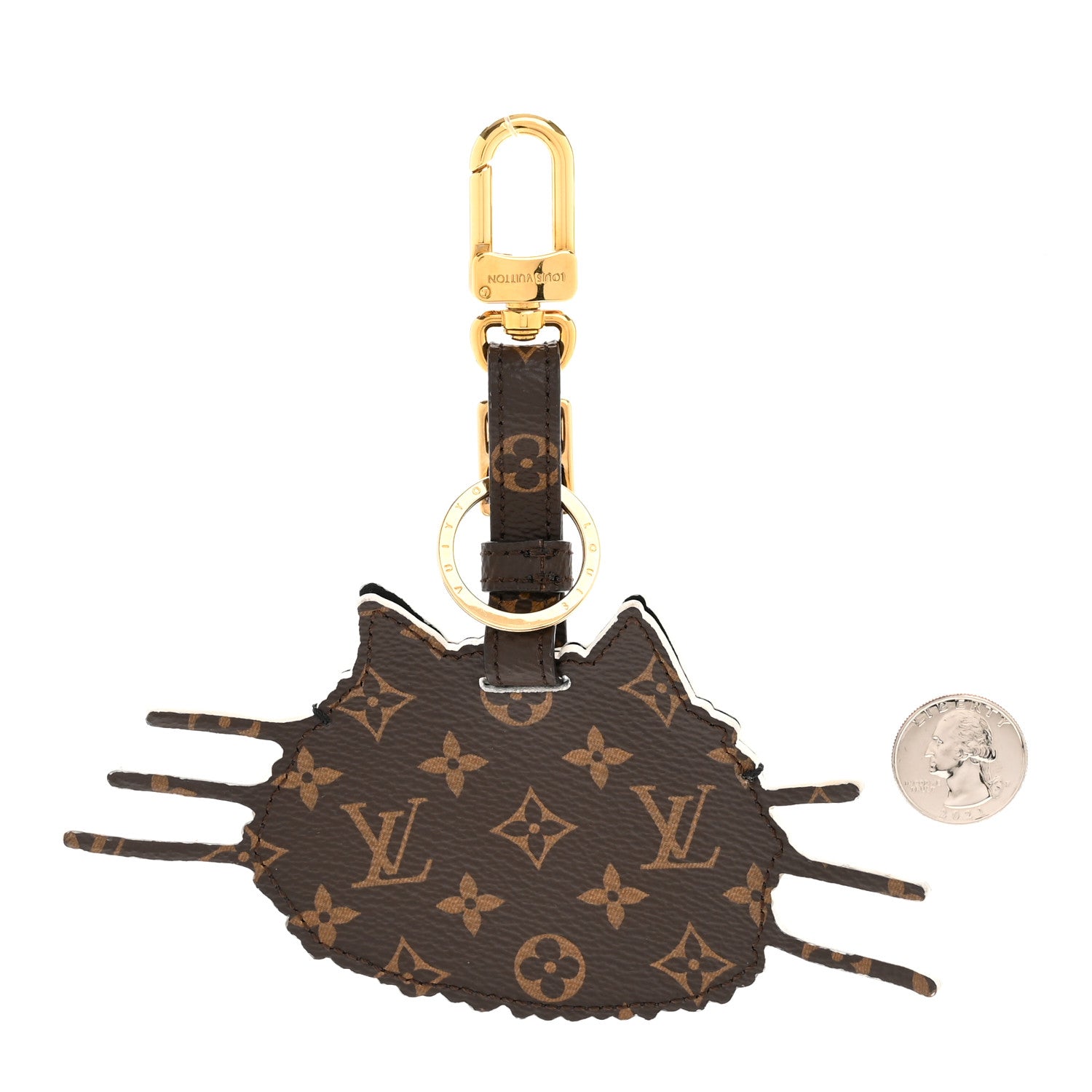 Louis Vuitton Epi Monogram Catogram Bag Charm Key Holder Gris