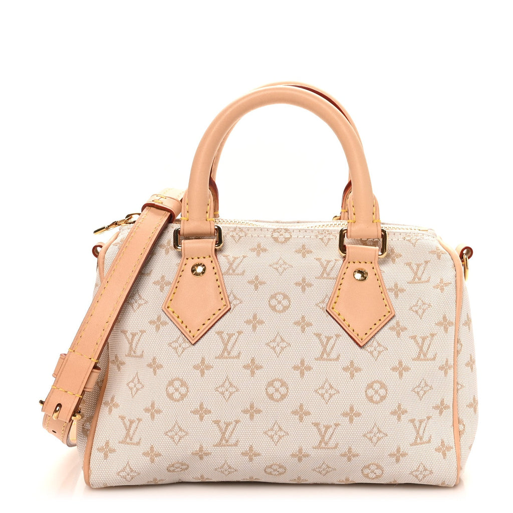 Louis Vuitton Jacquard Speedy Bandouliere 20 Mastic Cream
