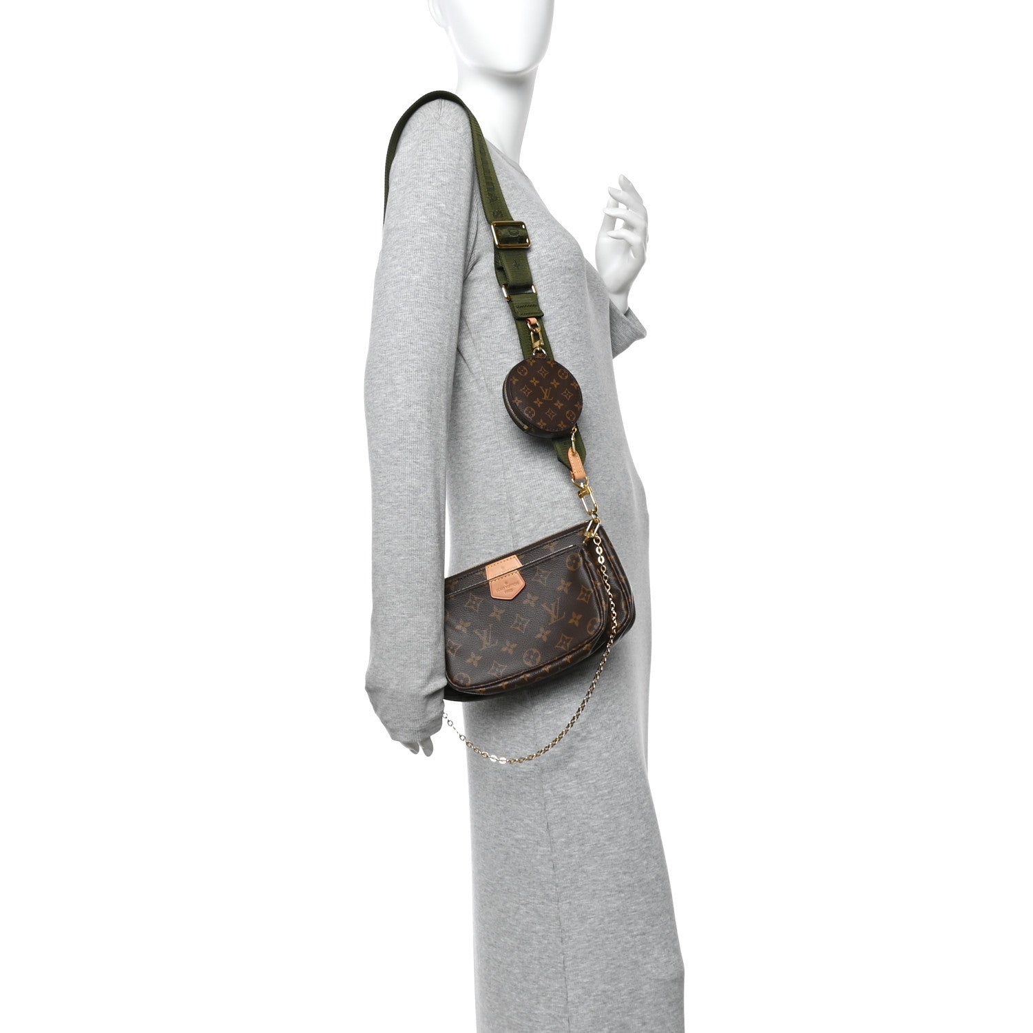 Louis Vuitton Monogram Multi Pochette Accessories Kaki