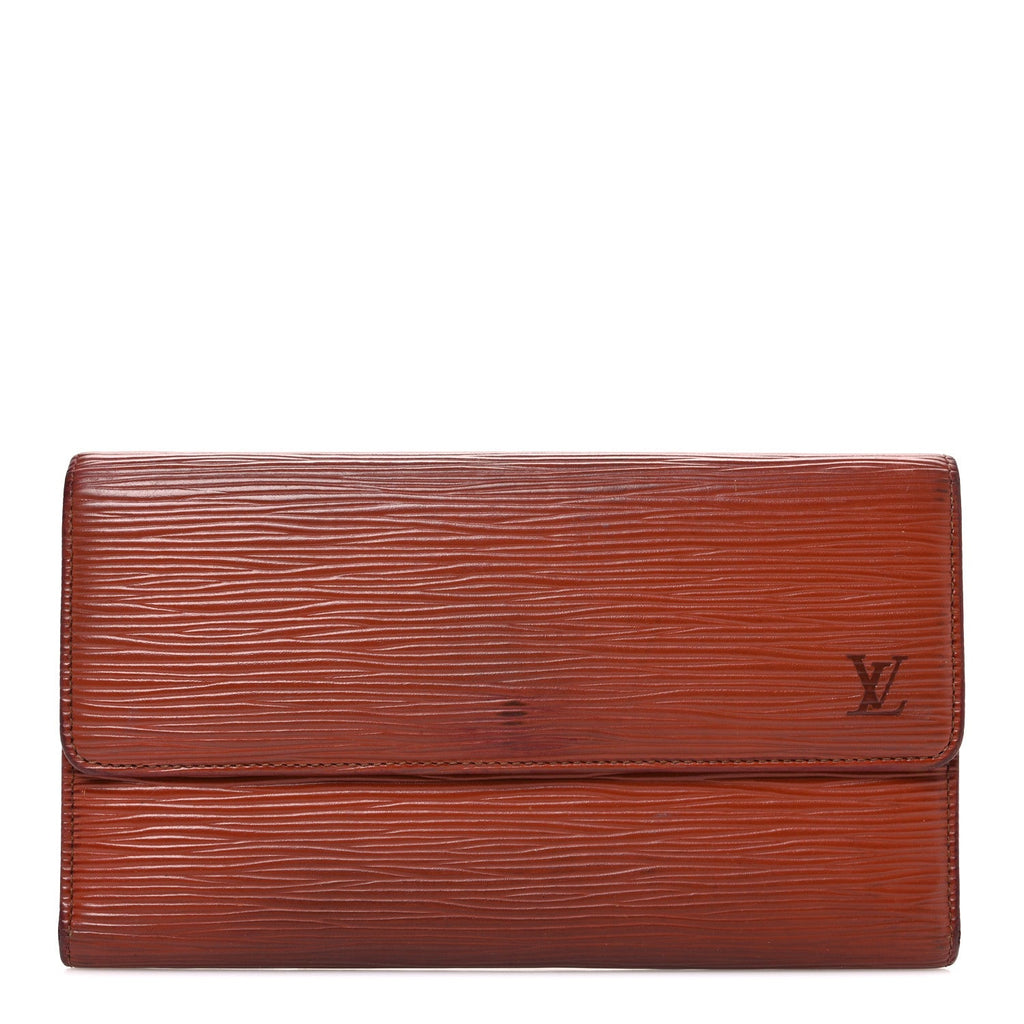 Louis Vuitton Epi Porte Tresor International Wallet Kenyan Fawn