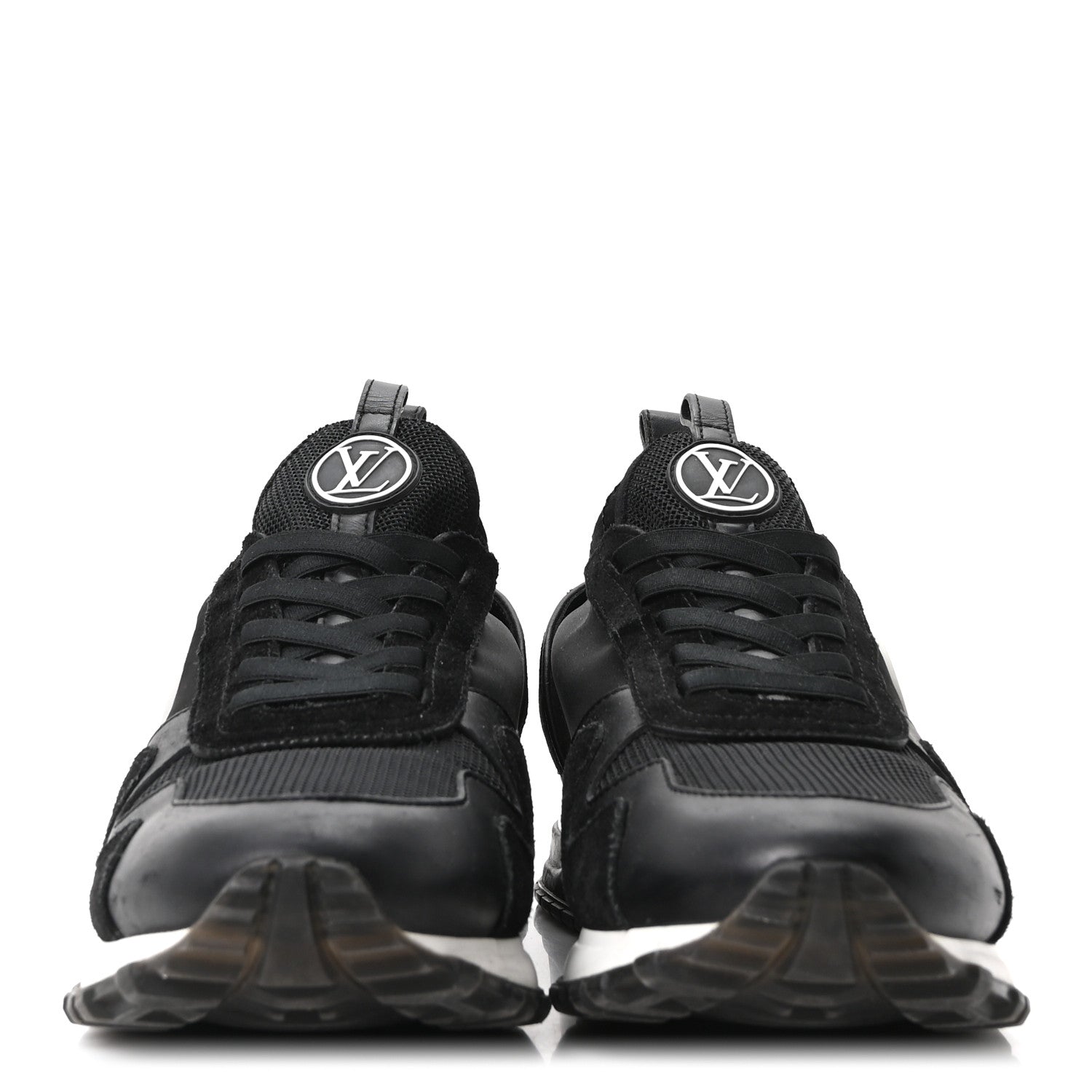 Louis Vuitton Calfskin Run Away Sneakers 38.5 Black