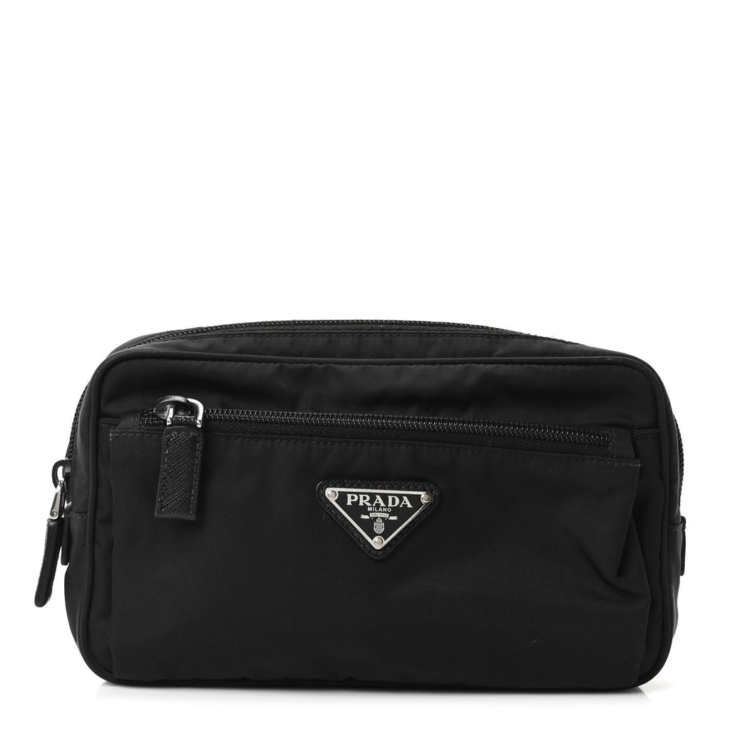 Prada Tessuto Nylon Belt Bag Black