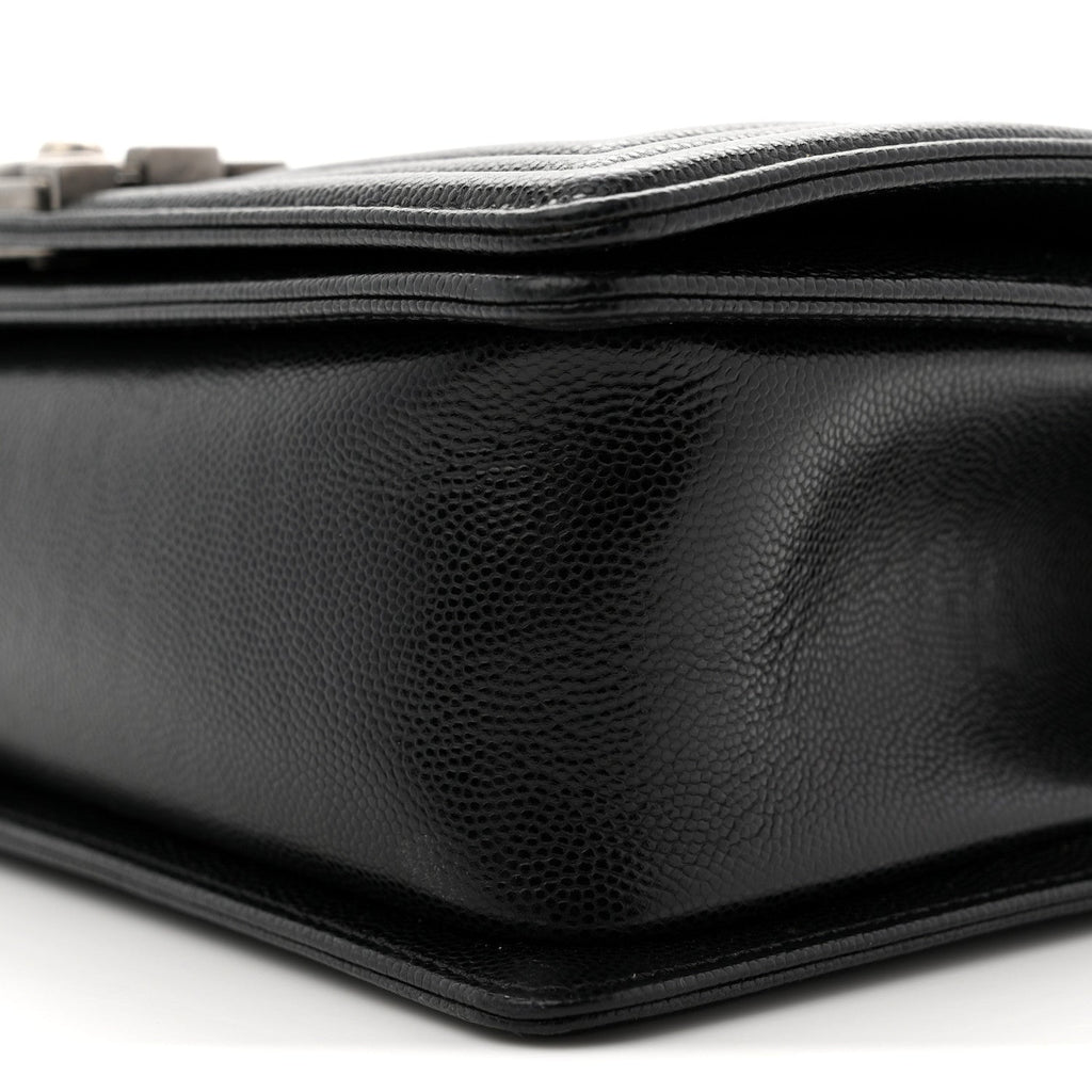 Chanel Caviar Quilted Medium Boy Flap Black