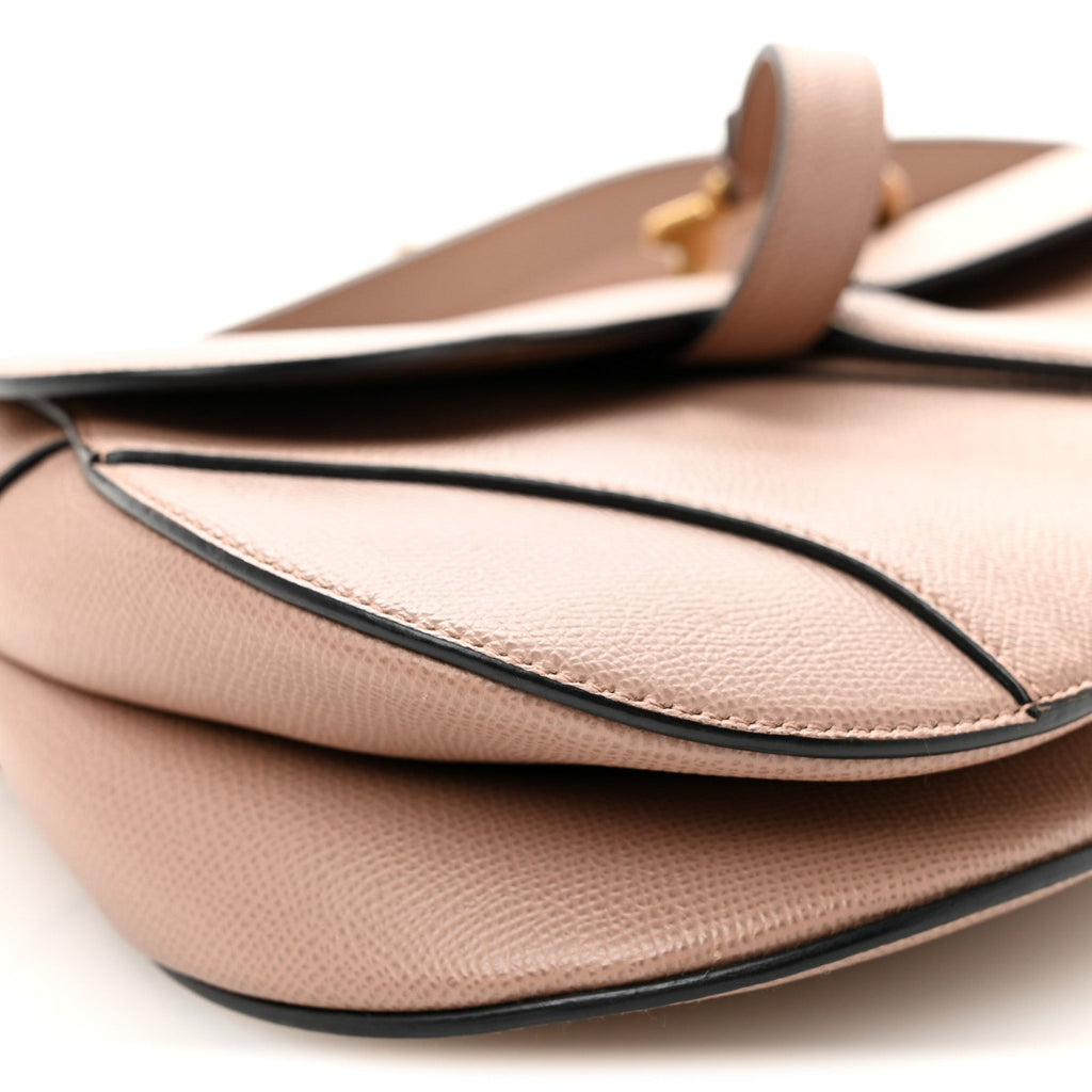 Christian Dior Grained Calfskin Saddle Bag With Strap Fard