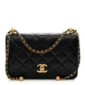 Chanel Calfskin Quilted Perfect Fit Wallet On Chain WOC Black