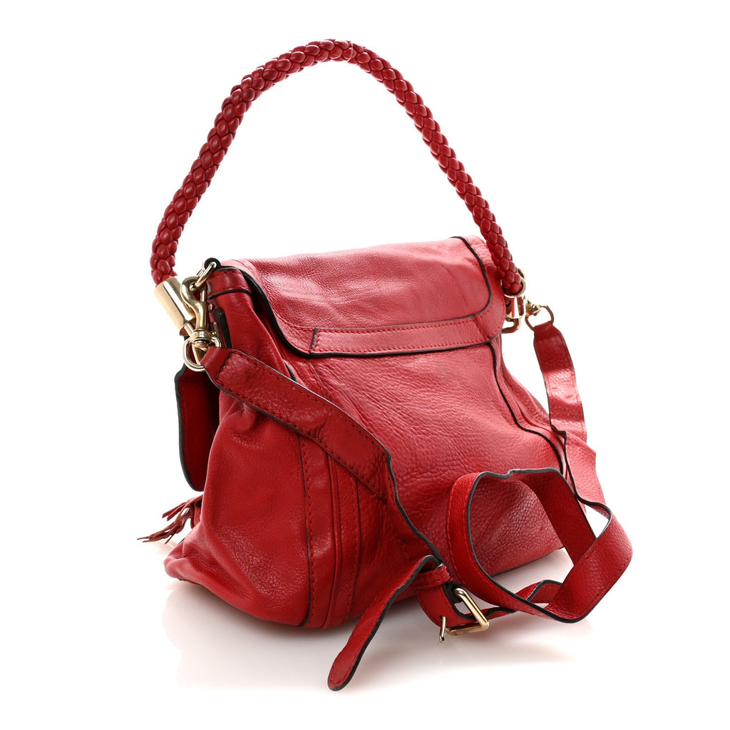 Gucci Cellarius Calfskin Medium Bella Flap Bag Vulcanic Red
