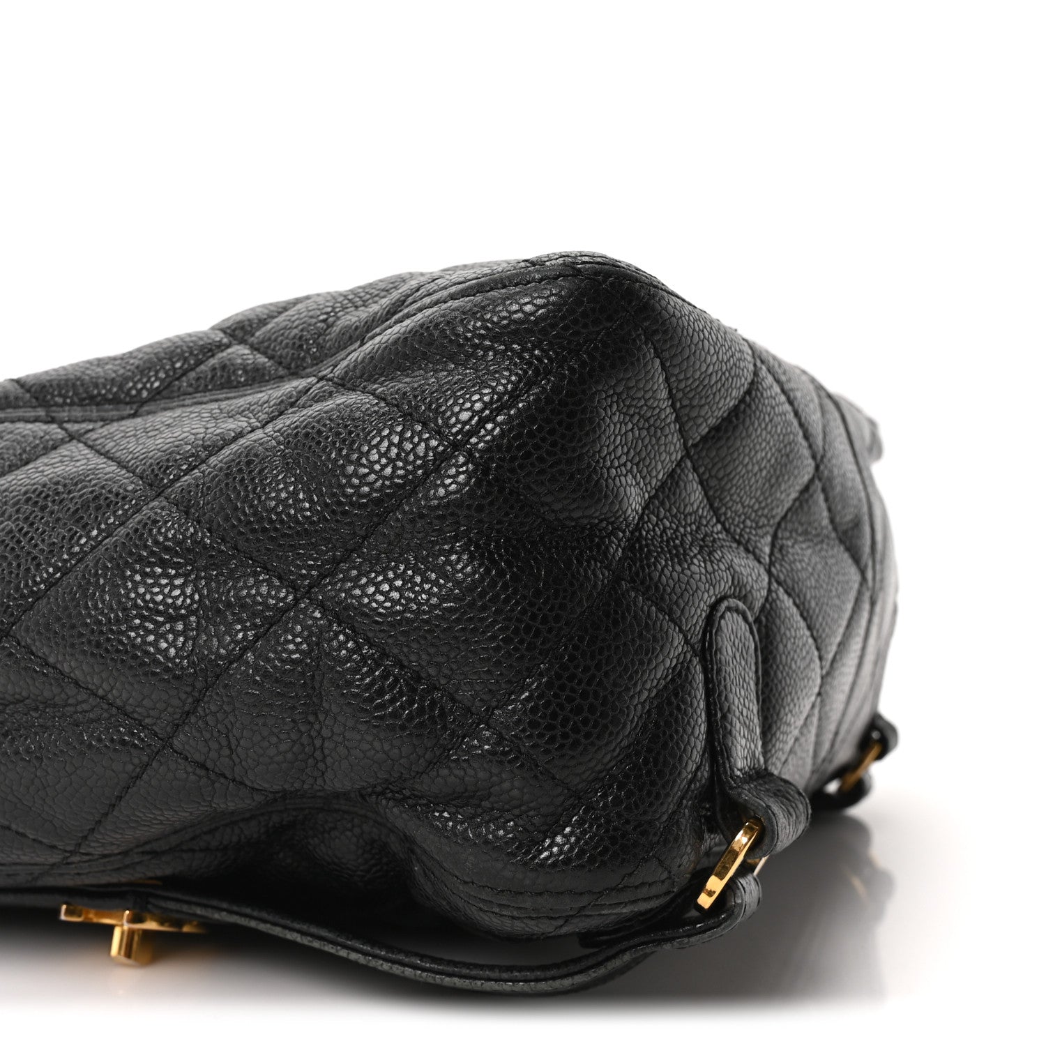 Chanel Caviar Quilted Drawstring Backpack Black