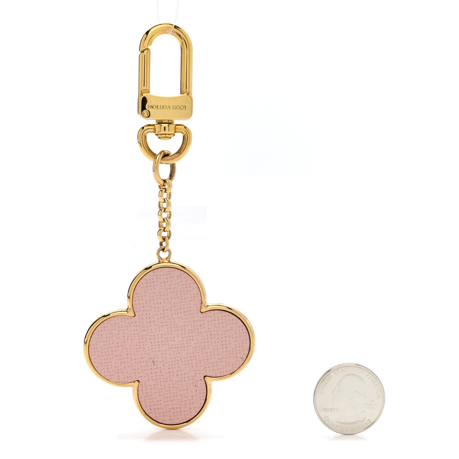 Louis Vuitton Metal Monogram Into The Flower Bag Charm Key Holder