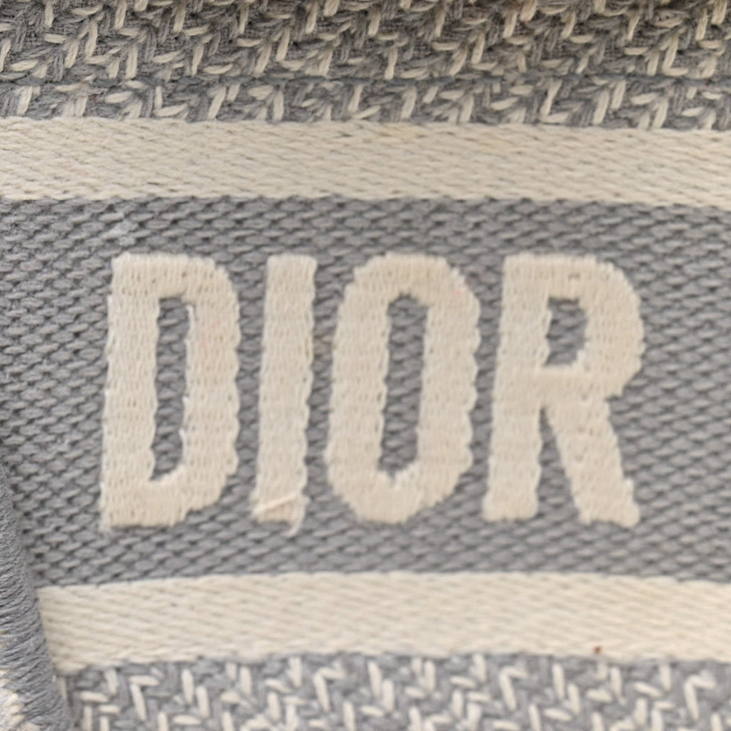 Christian Dior Oblique Slim Saddle Pouch Grey