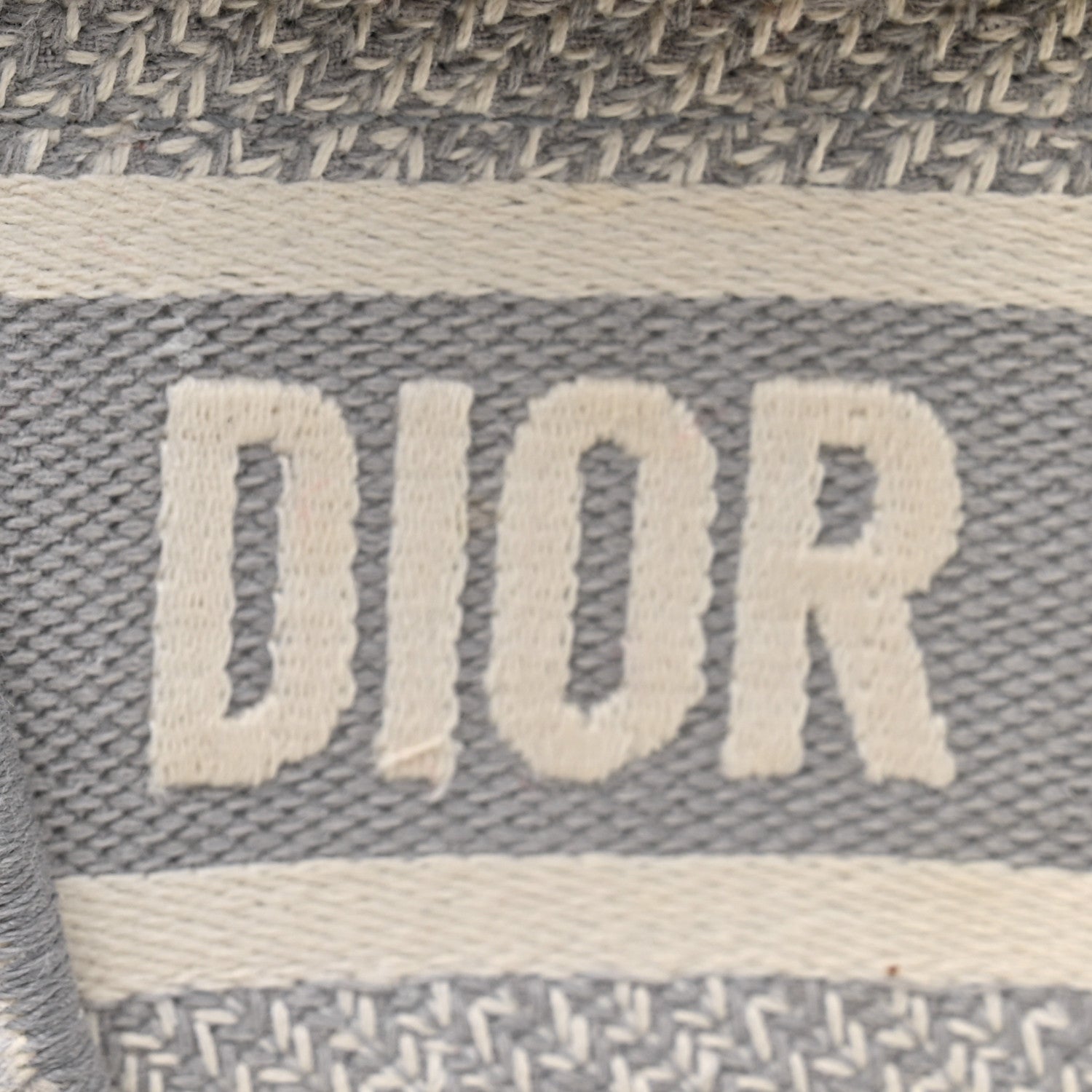 Christian Dior Oblique Slim Saddle Pouch Grey