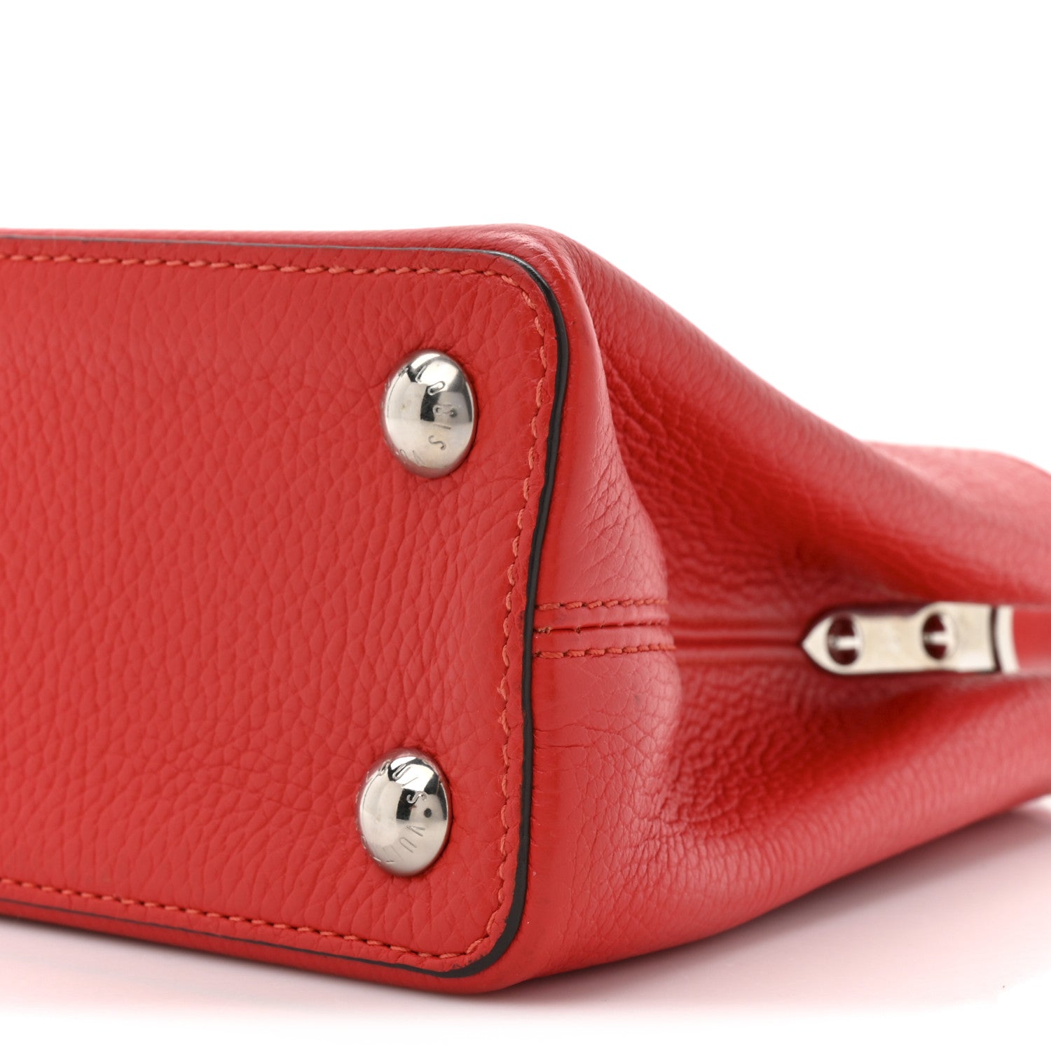 Louis Vuitton Taurillon Capucines BB Coquelicot