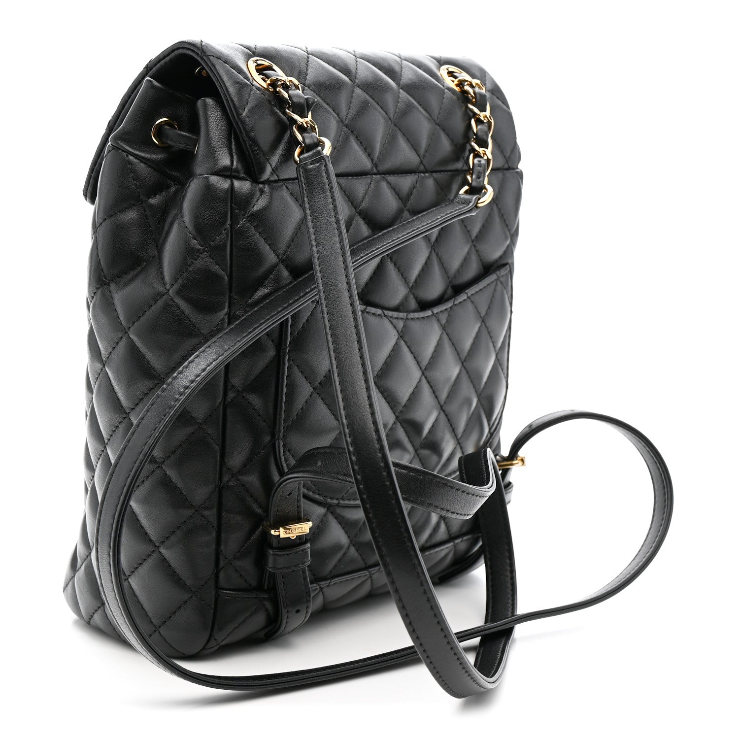 Chanel Calfskin Quilted Small Urban Spirit Backpack Black