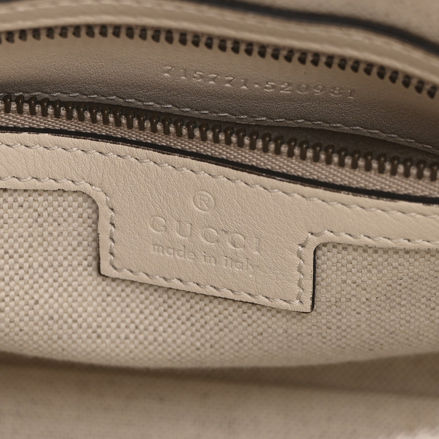 Gucci Koi Calfskin Web Mini Bauletto Duffle Top Handle Bag Mystic White