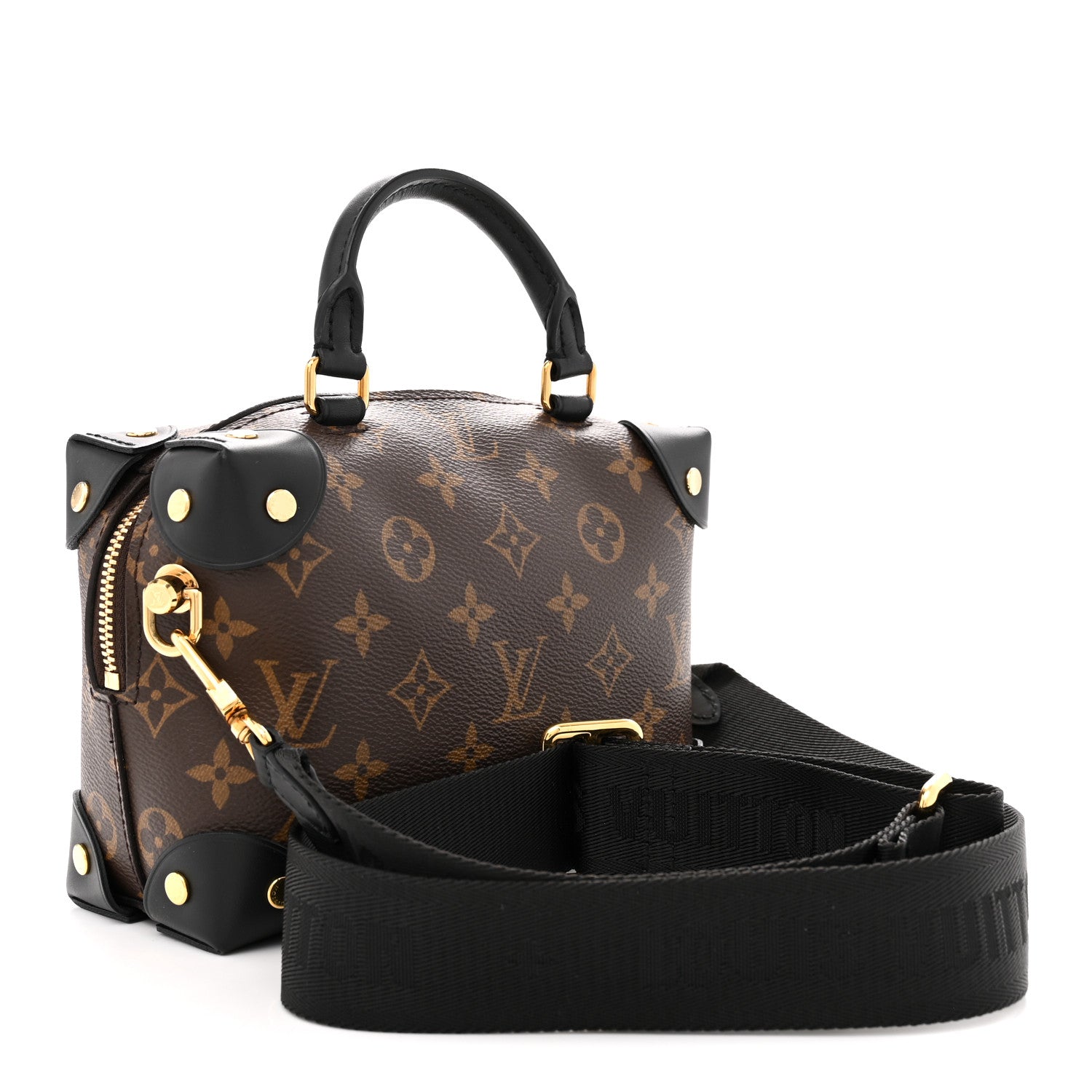 Louis Vuitton Monogram Petite Malle Souple Black