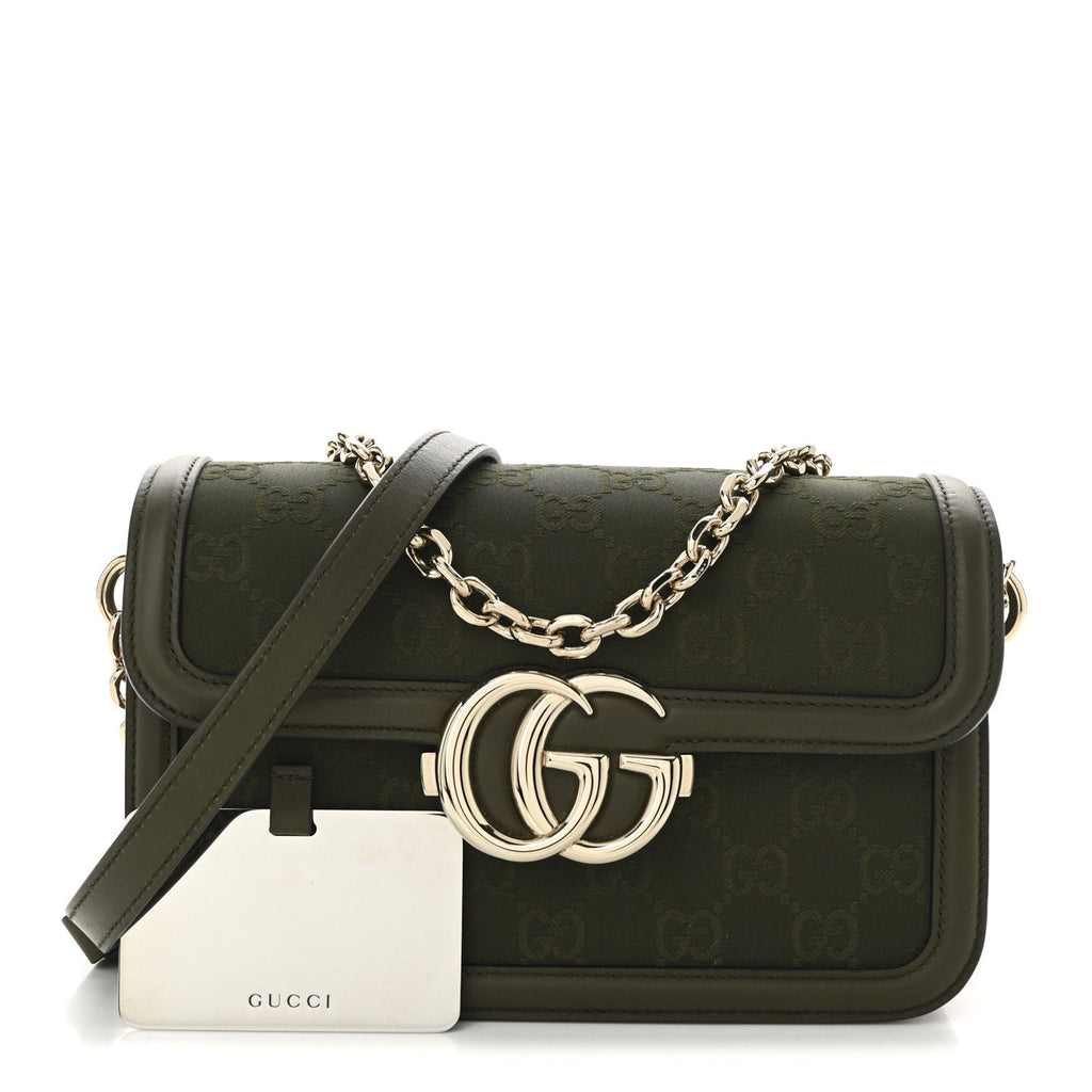 Gucci Monogram Small Gucci Go Shoulder Bag Luscious Green