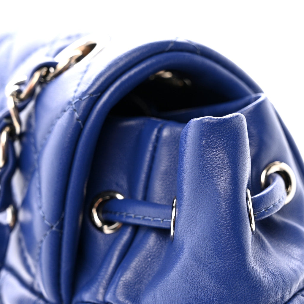 Chanel Lambskin Quilted Large Urban Spirit Backpack Blue
