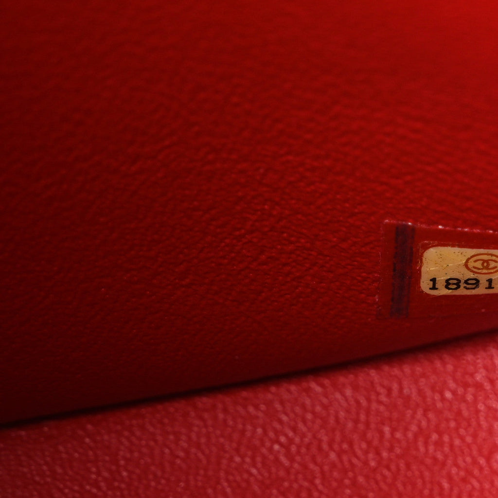 Chanel Lambskin Quilted Jumbo Double Flap Red