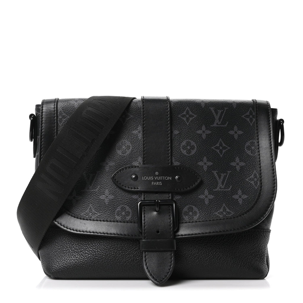 Louis Vuitton Monogram Eclipse Saumur Messenger NV Black