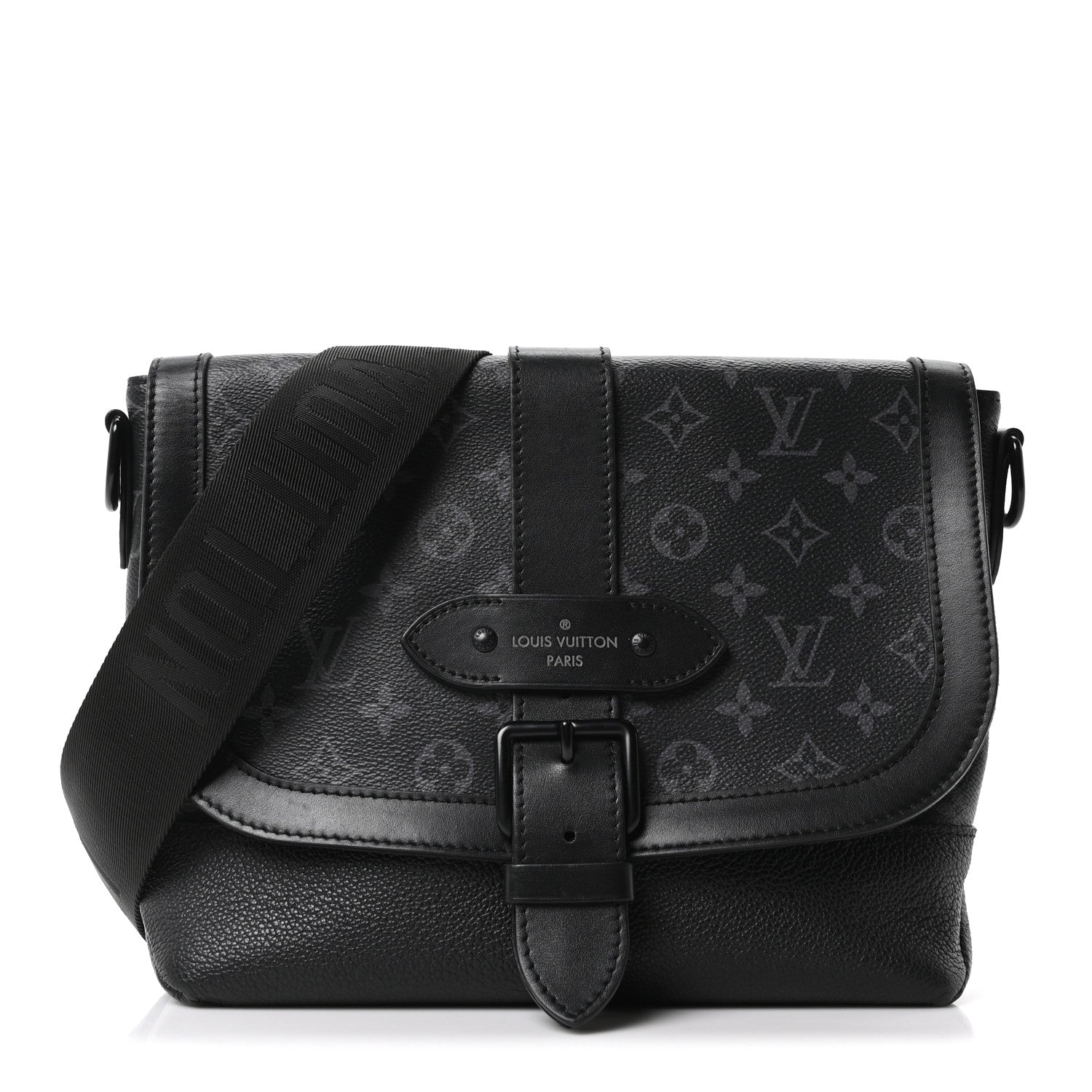 Louis Vuitton Monogram Eclipse Saumur Messenger NV Black