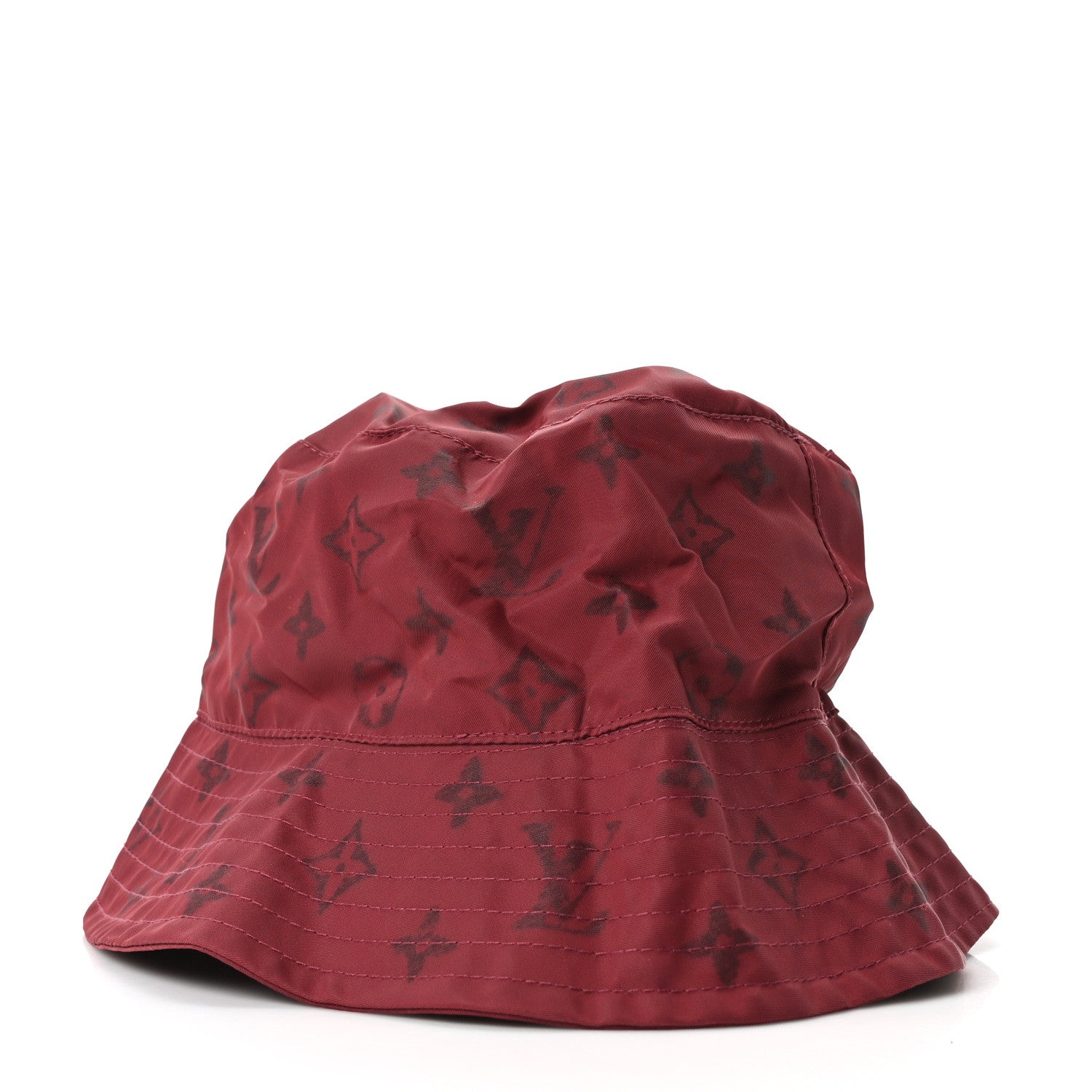 Louis Vuitton LV X Grace Coddington Polymade Monogram Pocket Bucket Hat M Raspberry