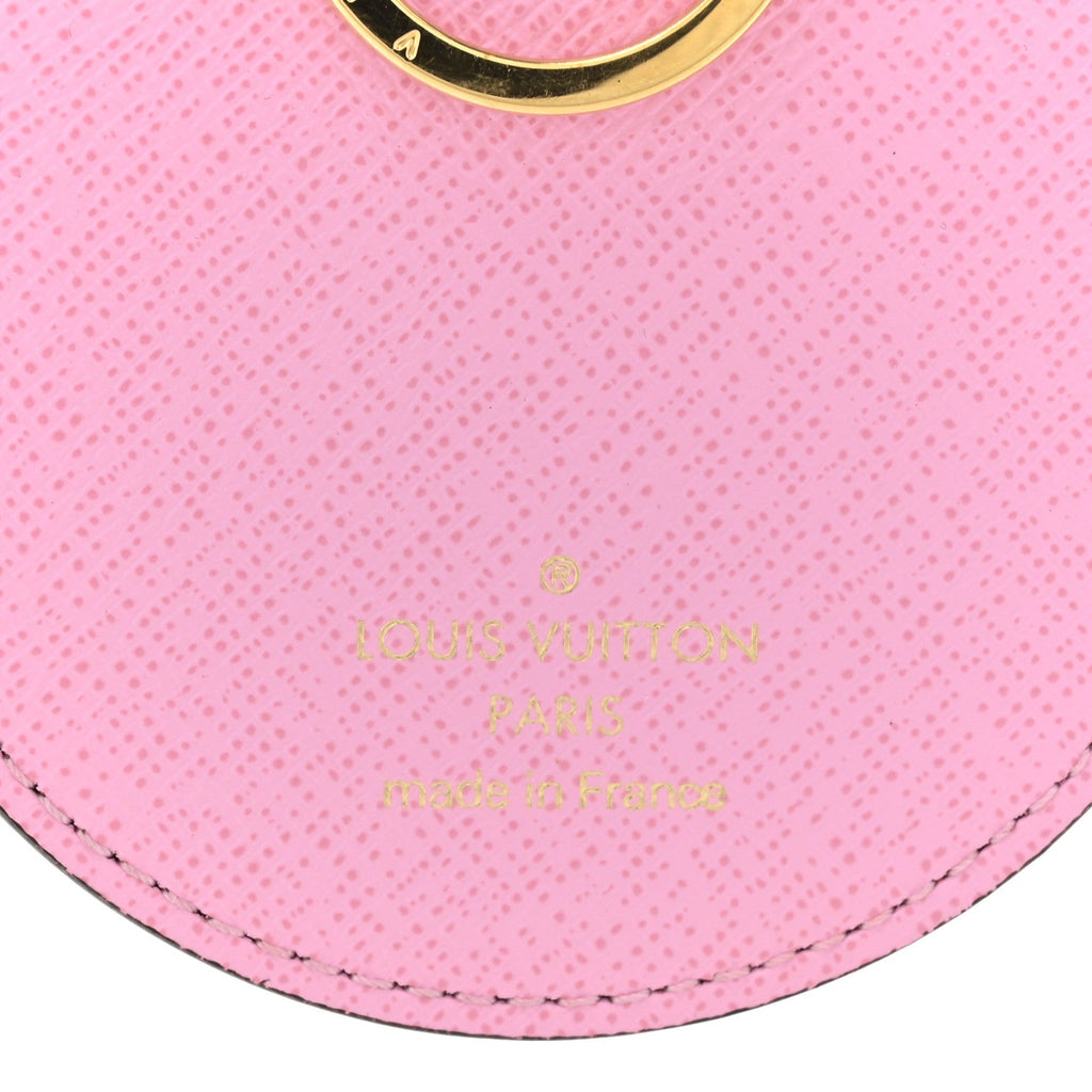 Louis Vuitton Monogram 2022 Christmas Animation Paris Bag Charm Key Ring Pink