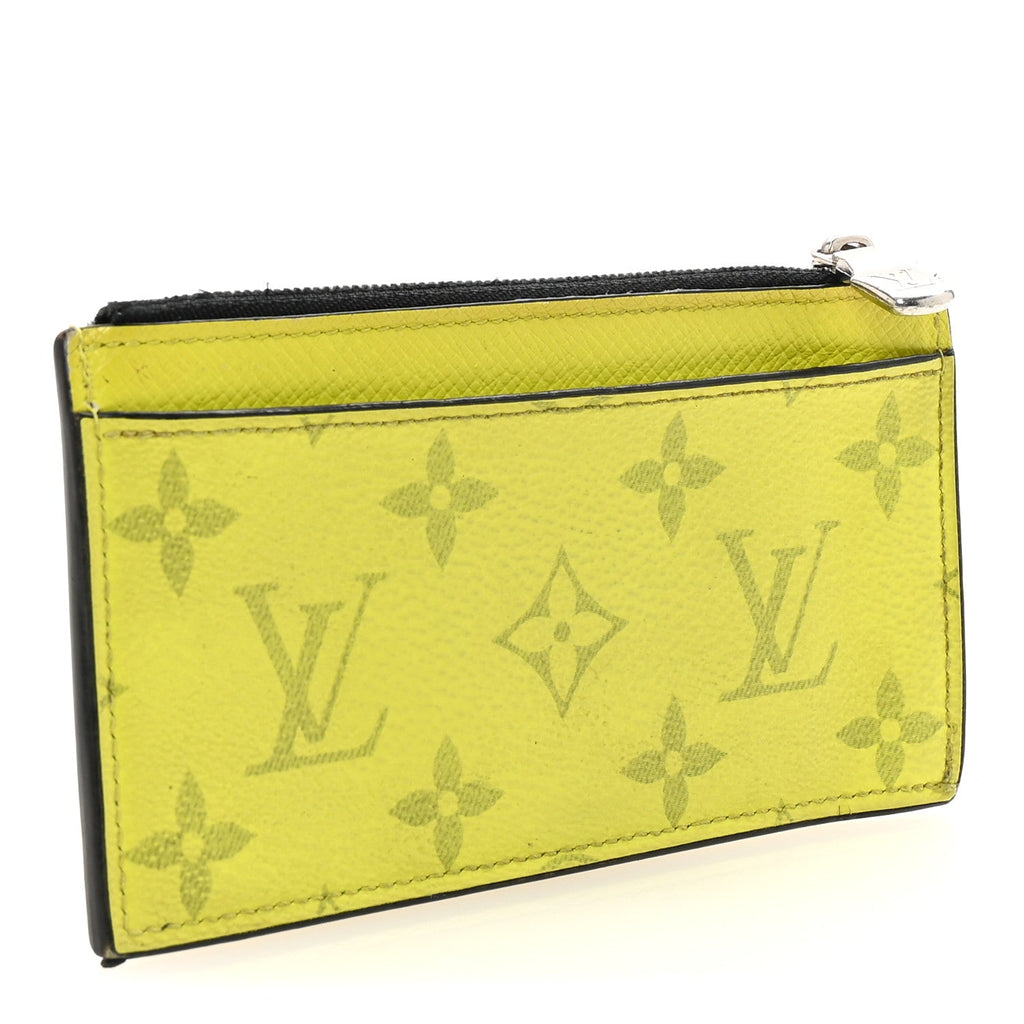 Louis Vuitton Taigarama Coin Card Holder Yellow