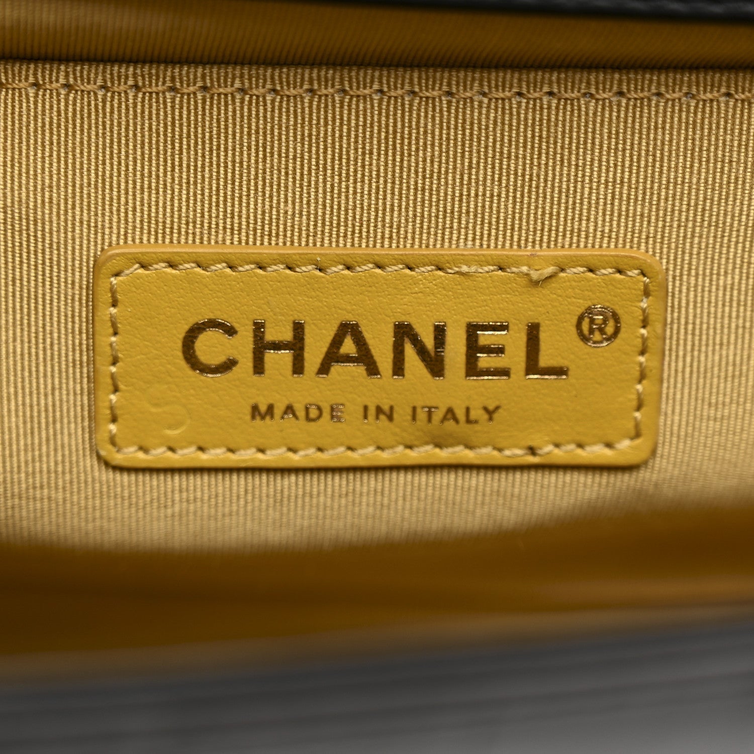 Chanel Calfskin Crocodile Embossed Graffiti Cocodile Medium Boy Flap Black