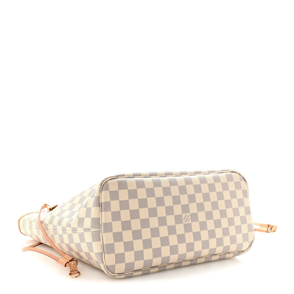Louis Vuitton Damier Azur Neo Neverfull MM Rose Ballerine