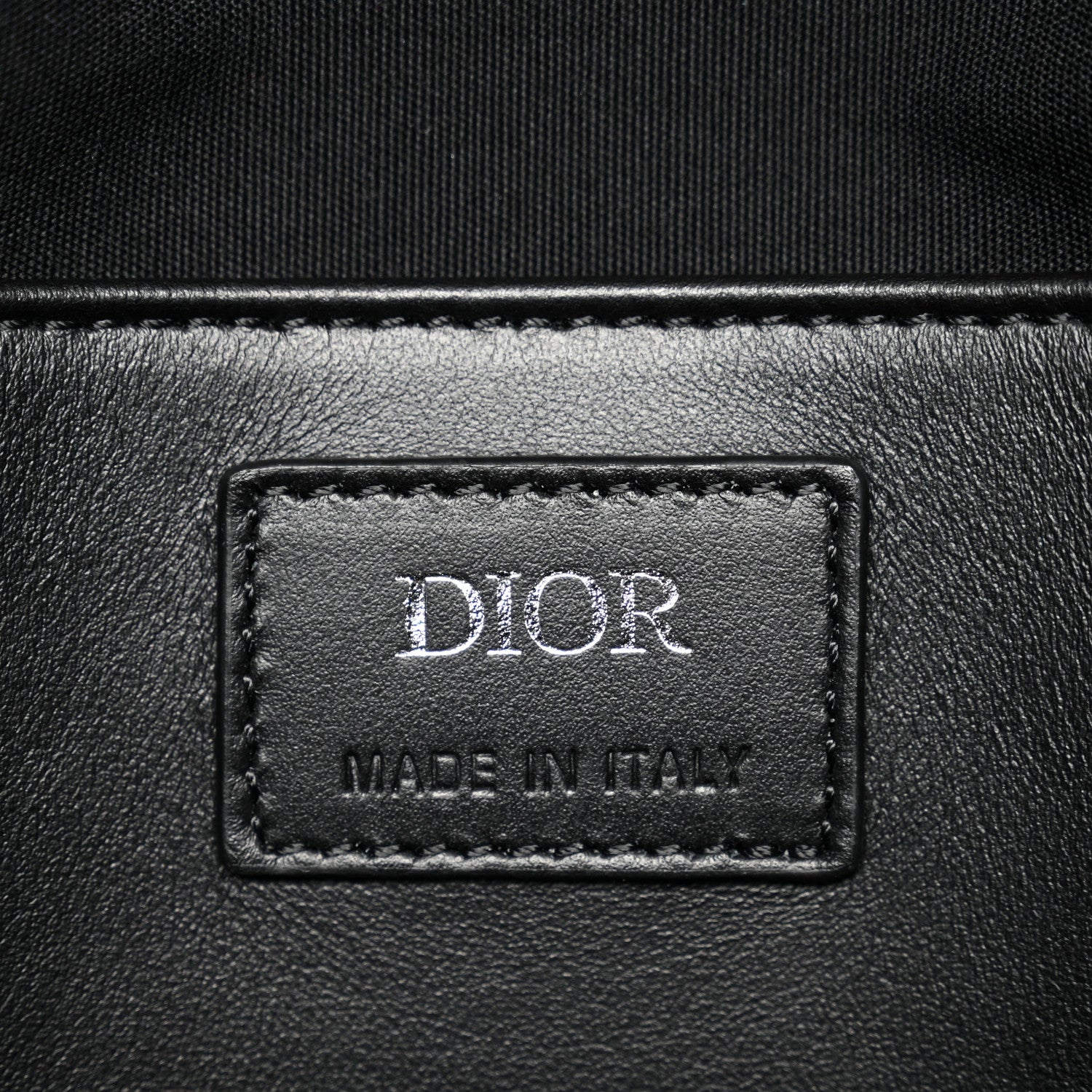 Christian Dior Oblique Mink Fur Saddle Soft Bag Dark Grey