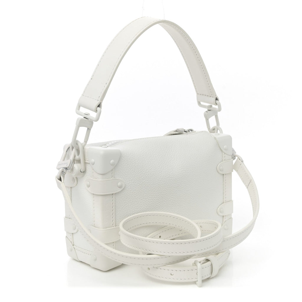 Louis Vuitton Calfskin Side Trunk PM Off White