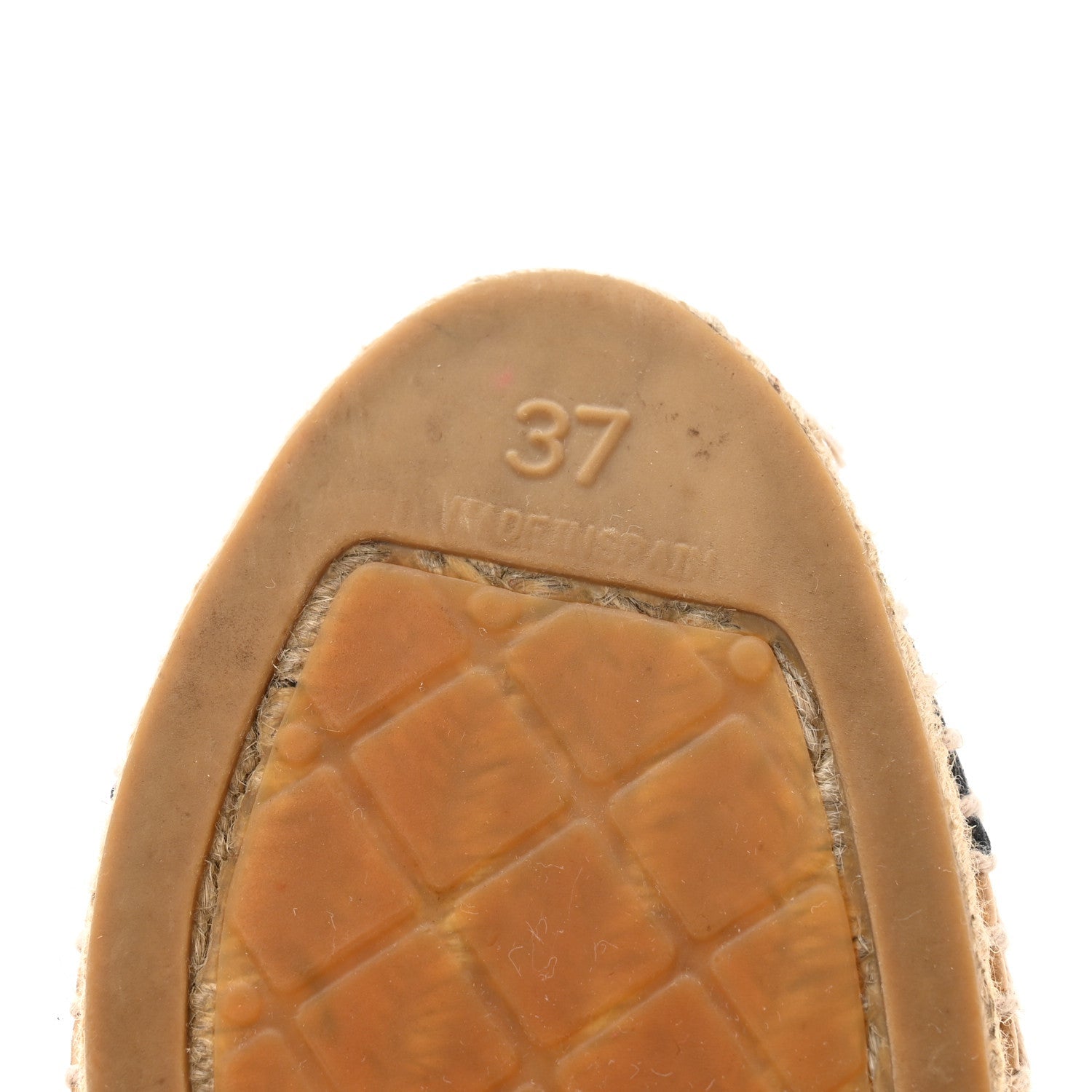 Lambskin CC Espadrilles 37 Beige Black