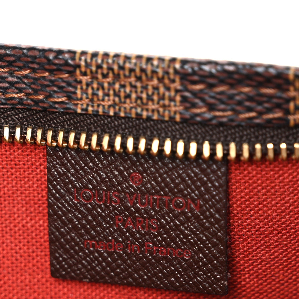 Louis Vuitton Damier Ebene Trousse Make Up Bag Pochette
