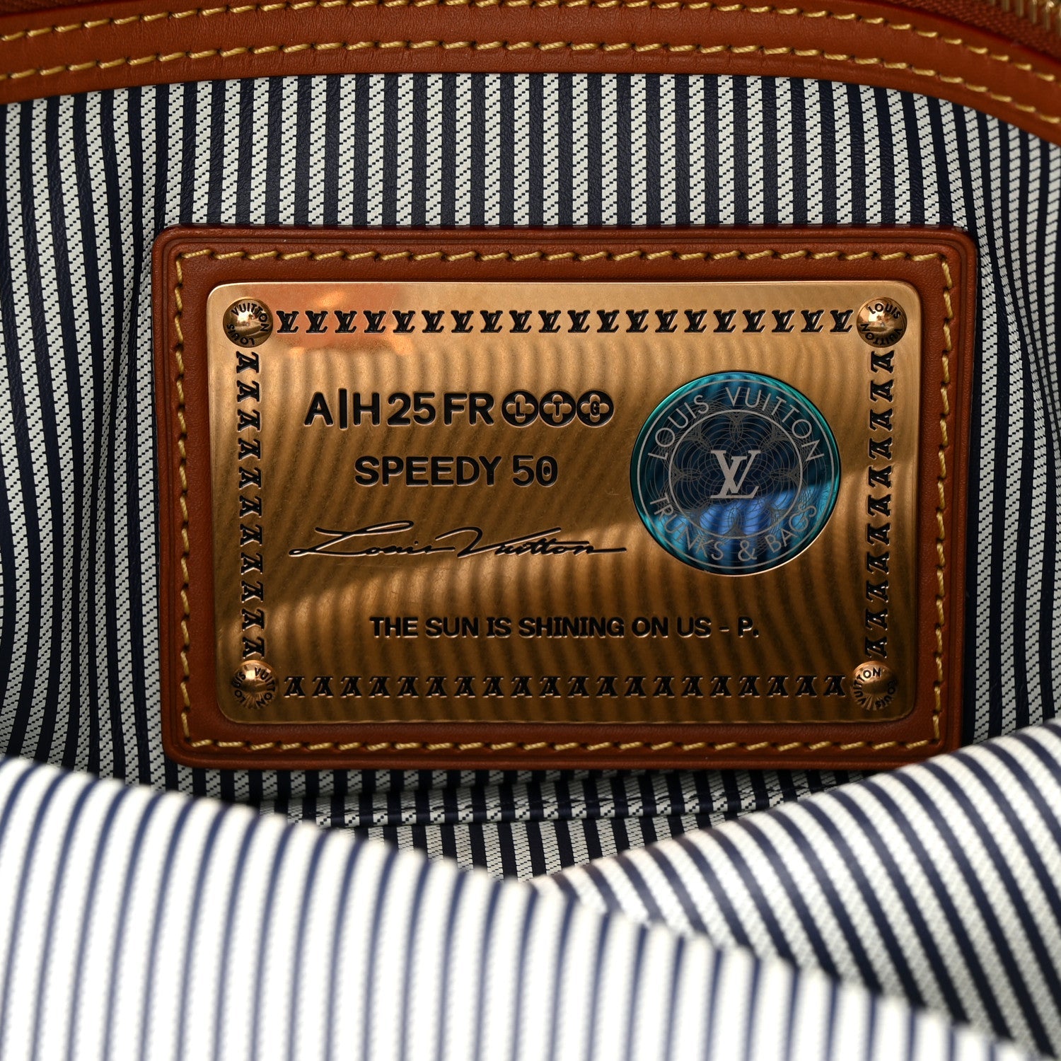 Louis Vuitton Calfskin Monogram Speedy P9 Bandouliere 50 Indigo