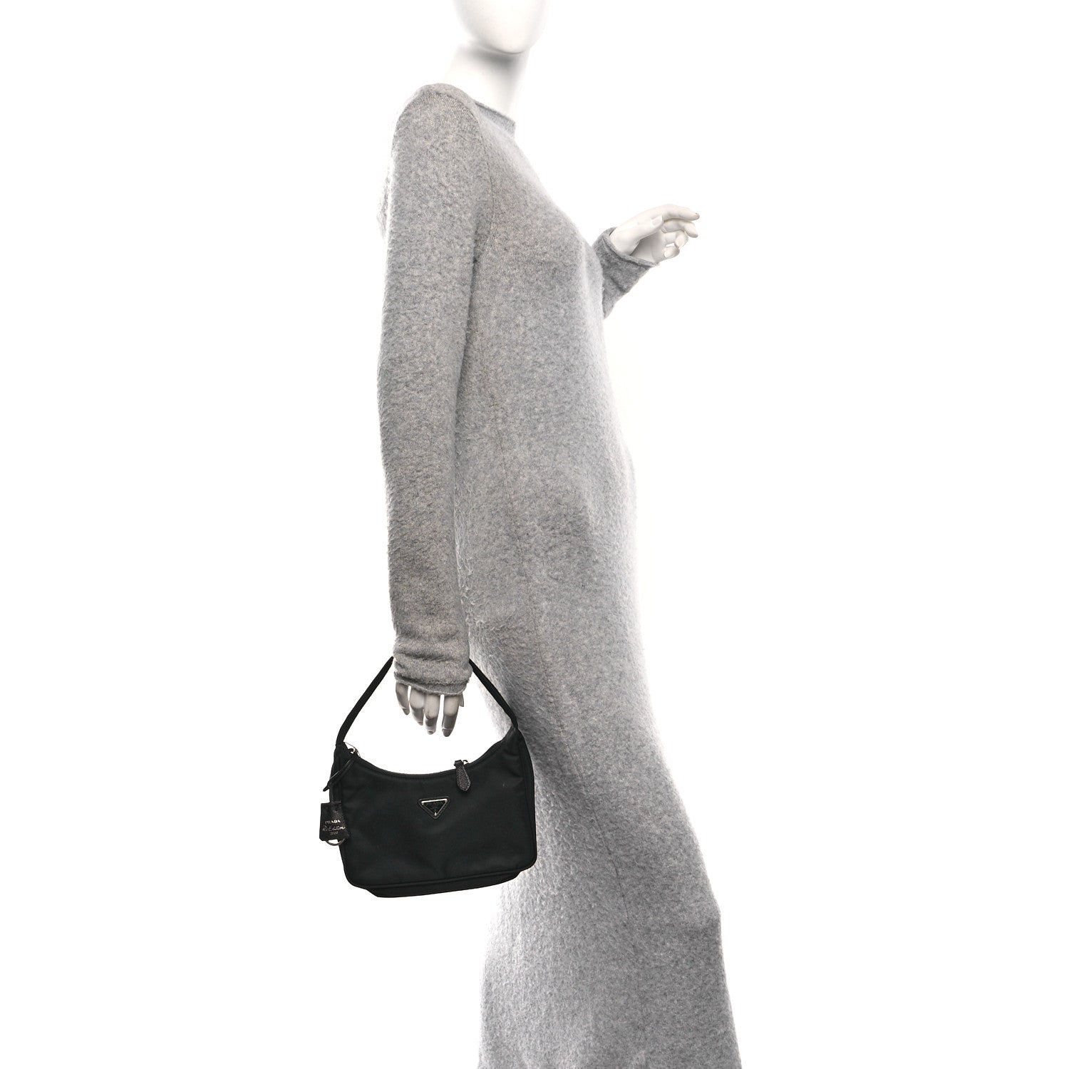 Prada Tessuto Nylon Mini Re-Edition 2000 Bag Black