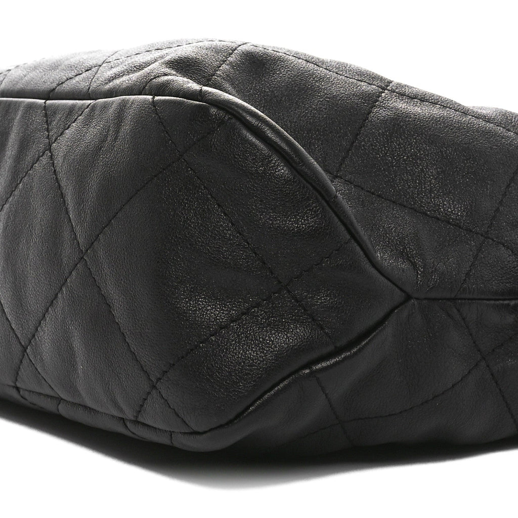 Chanel Calfskin Quilted Daily Hobo Black