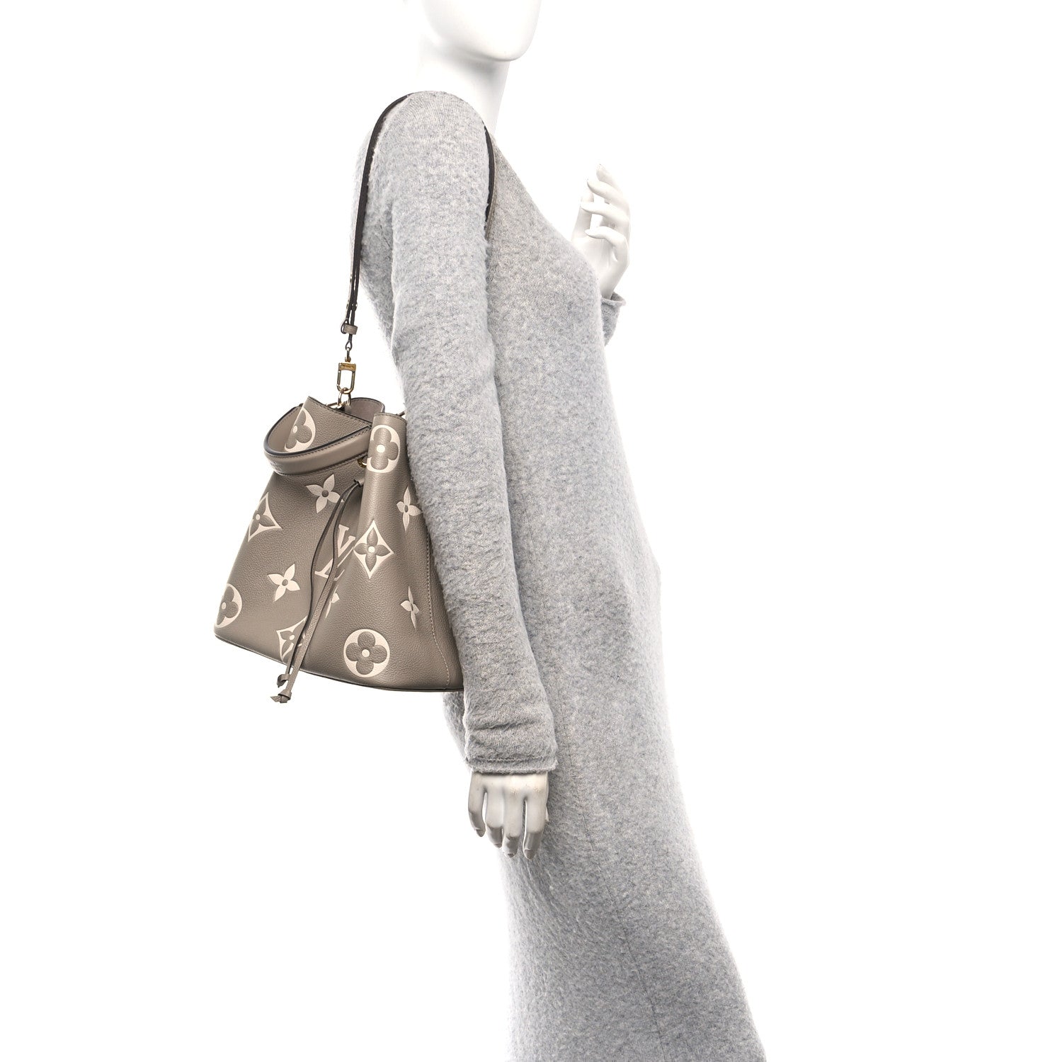 Louis Vuitton Empreinte Monogram Giant Neonoe MM Tourterelle Creme