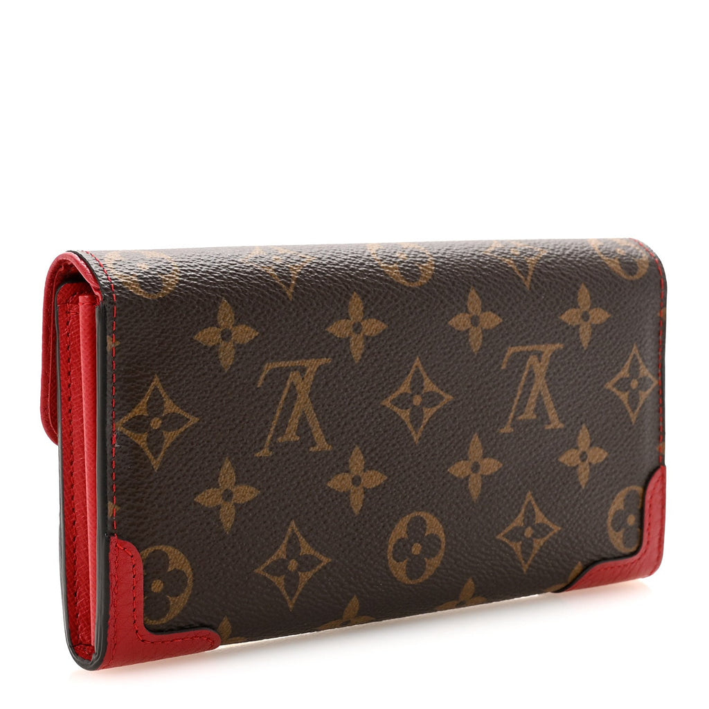 Louis Vuitton Monogram Sarah Retiro Wallet Cherry